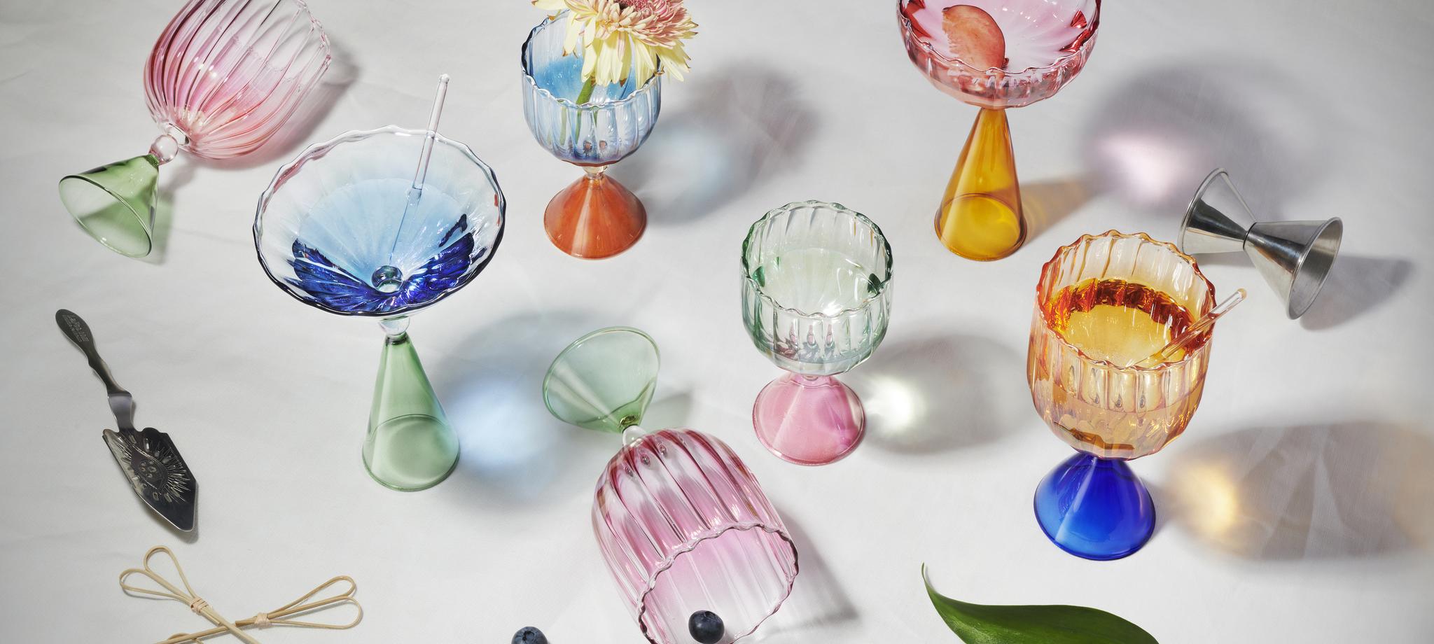 Copas de Colores para Cócteles y Licores