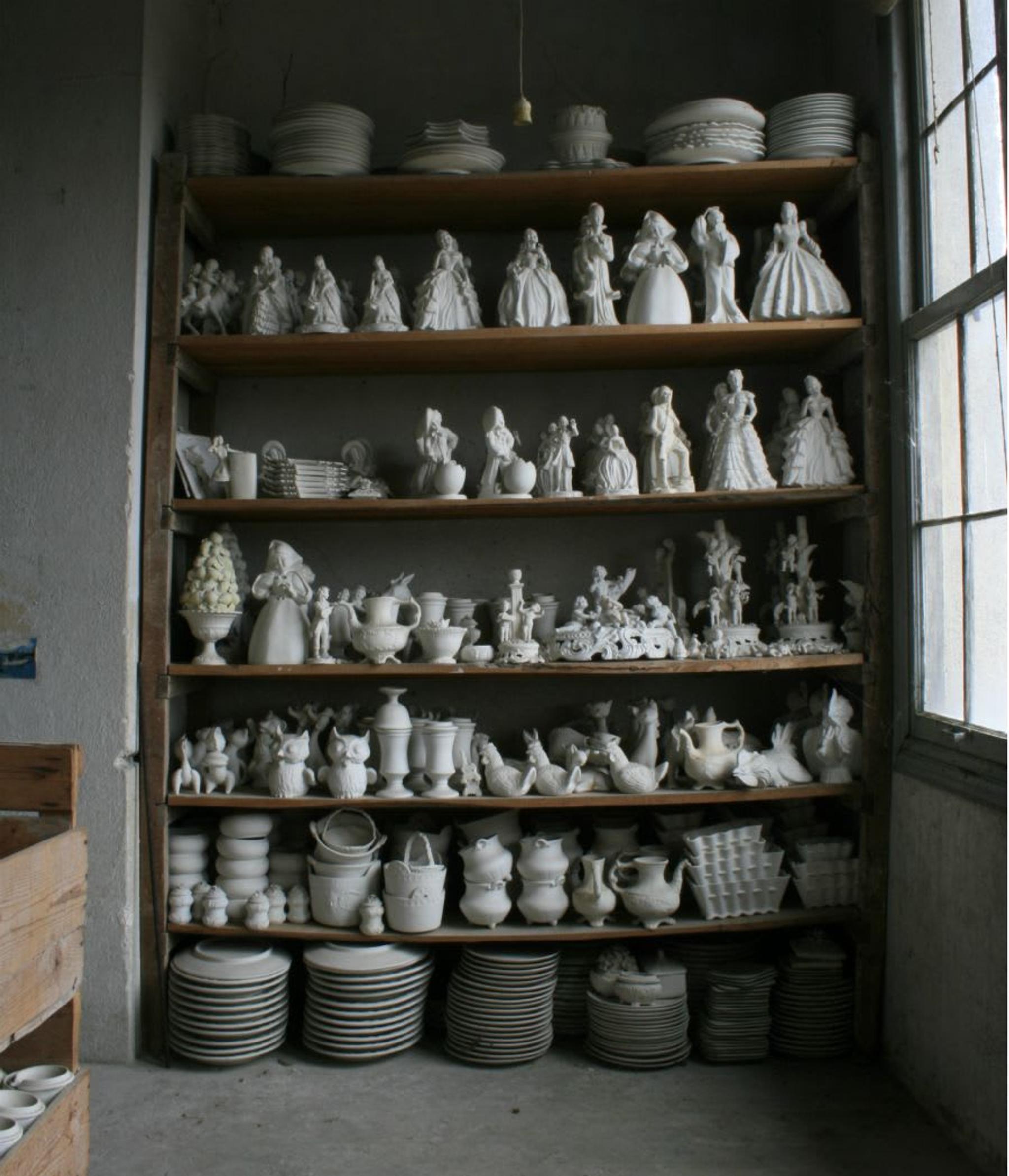 Algunas de las hermosas piezas de cerámica de Paolo Polloniato.