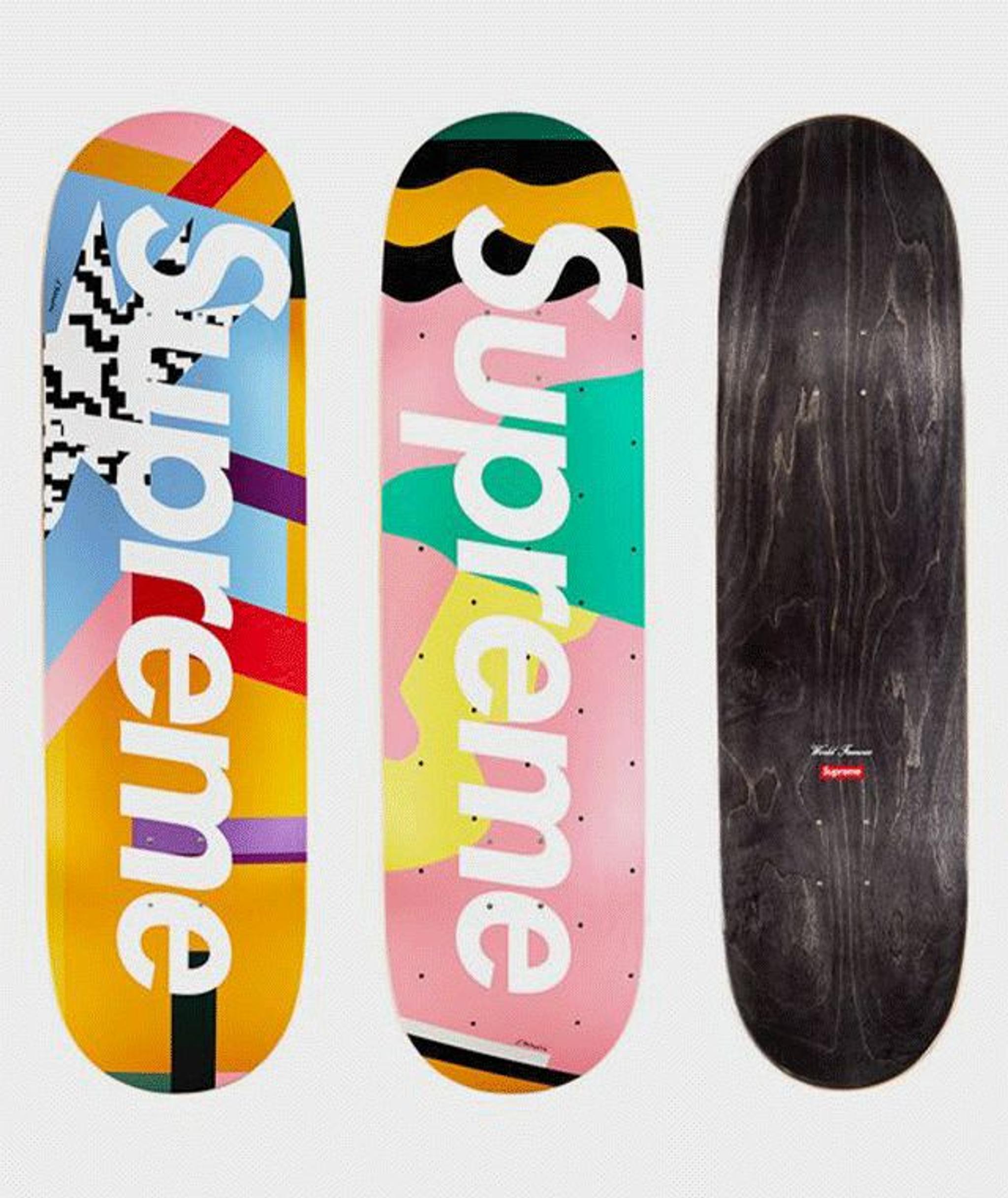 Skateboards Designed by Alessandro Mendini for Supreme