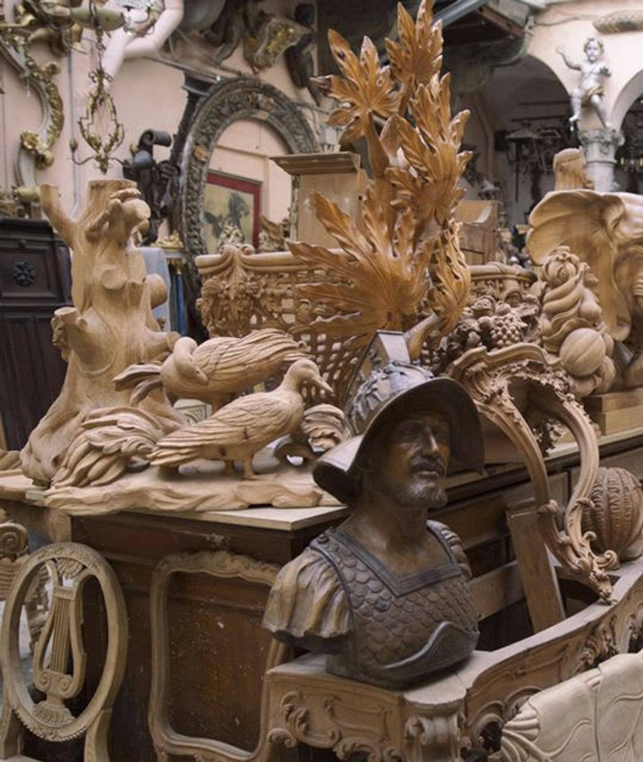 These stunning wooden masterpieces are fully hand-carved.