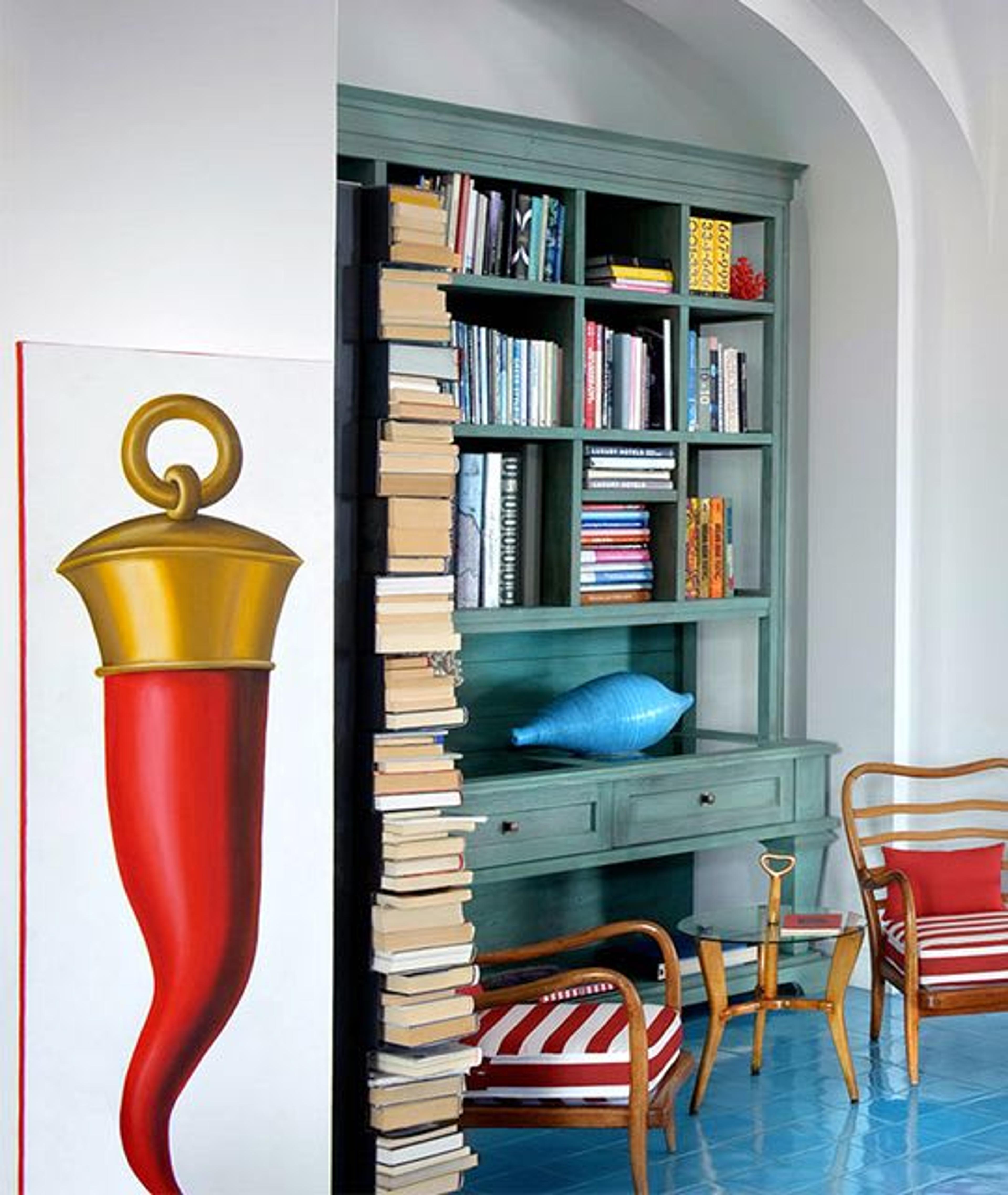 Coastal home décor at the beautiful La Minervetta Hotel in Sorrento