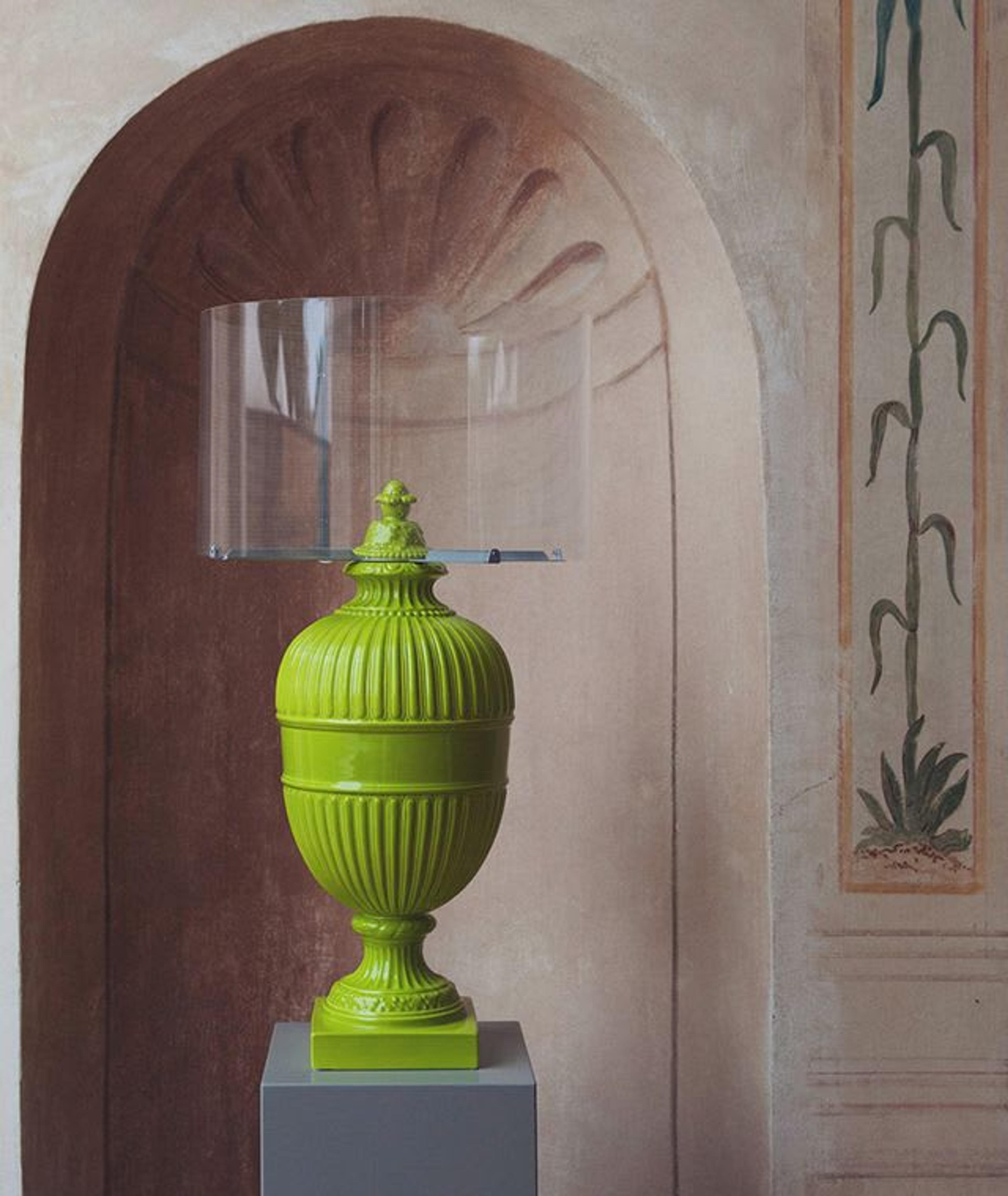 Psyche Green Table Lamp by Les First