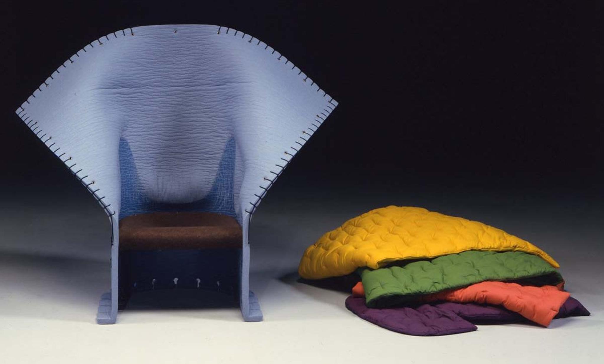 Le fauteuil contemporain Feltri conçu par Gaetano Pesce pour Cassina en 1987