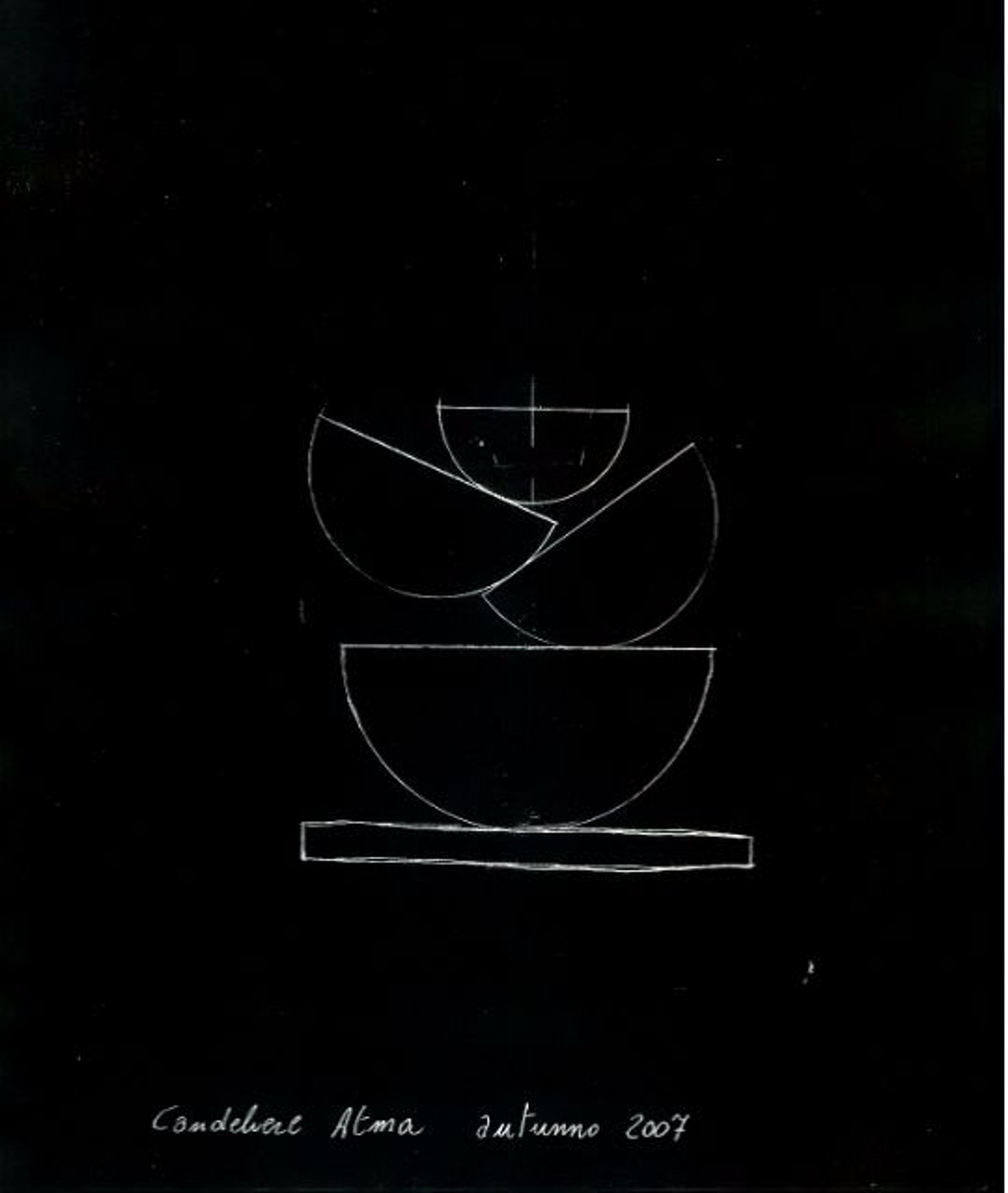 Sketch of Atma Candlestick by Enrico Zanetto