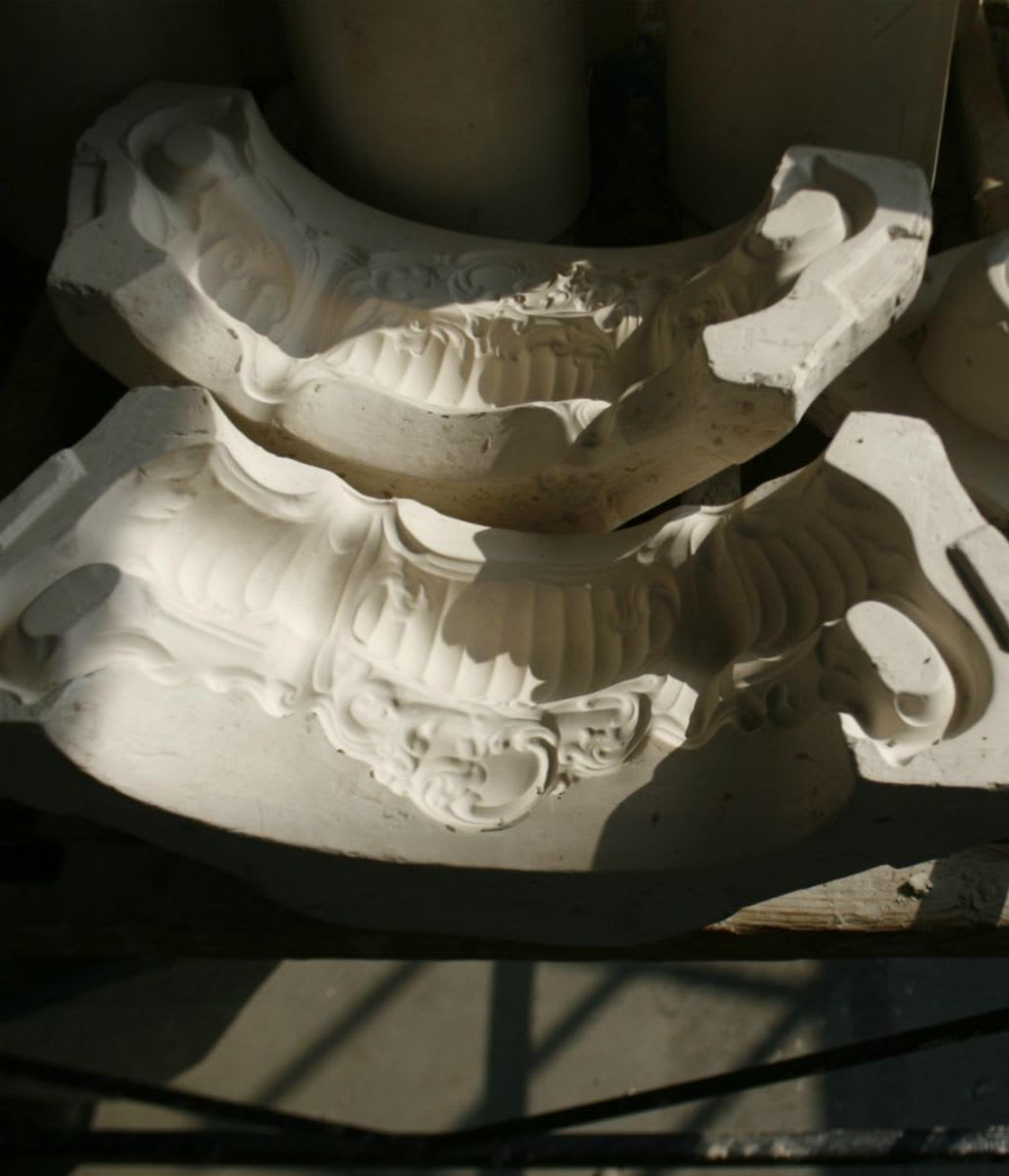Molde de Paolo Polloniato de una de sus vasijas barrocas.
