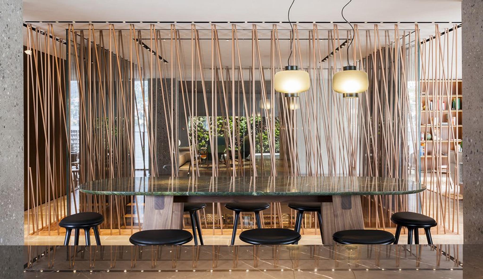 Vue sur les intérieurs de l'hôtel Il Sereno