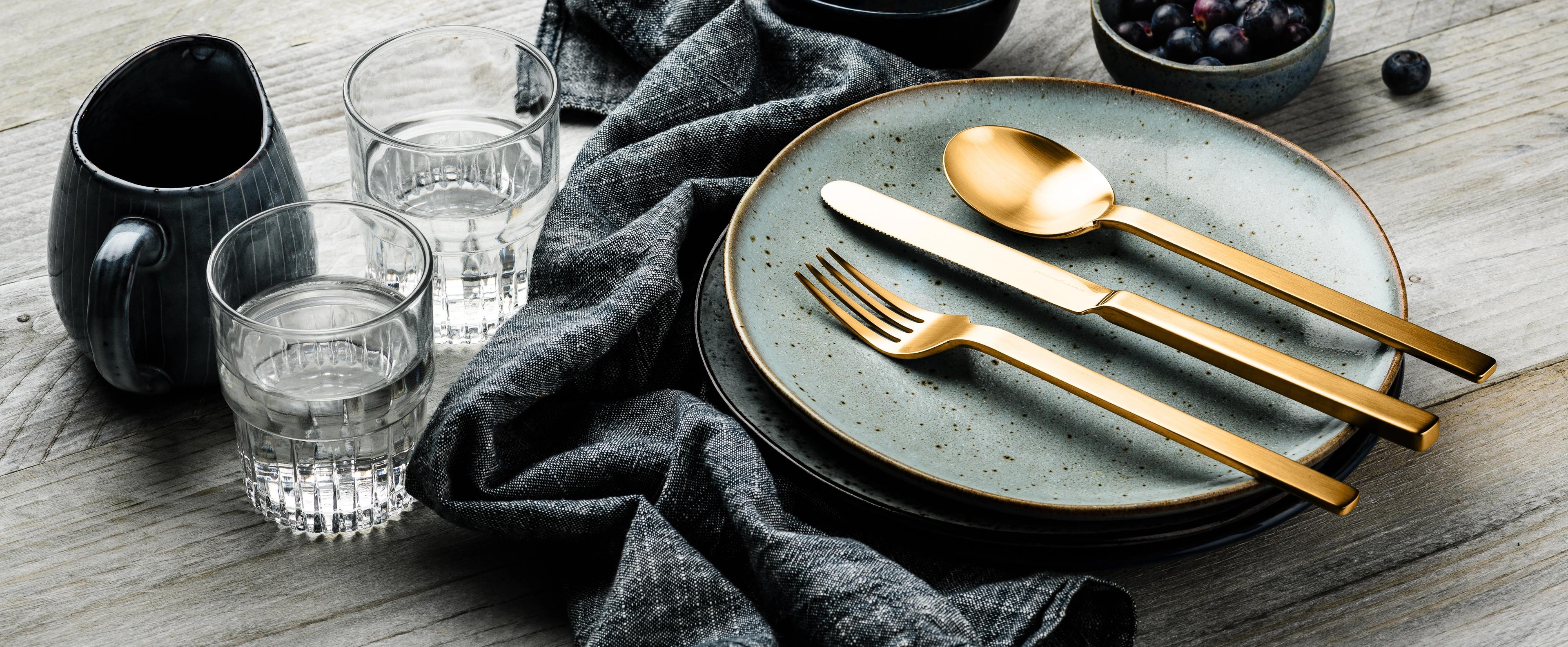 Golden Flatware Sets