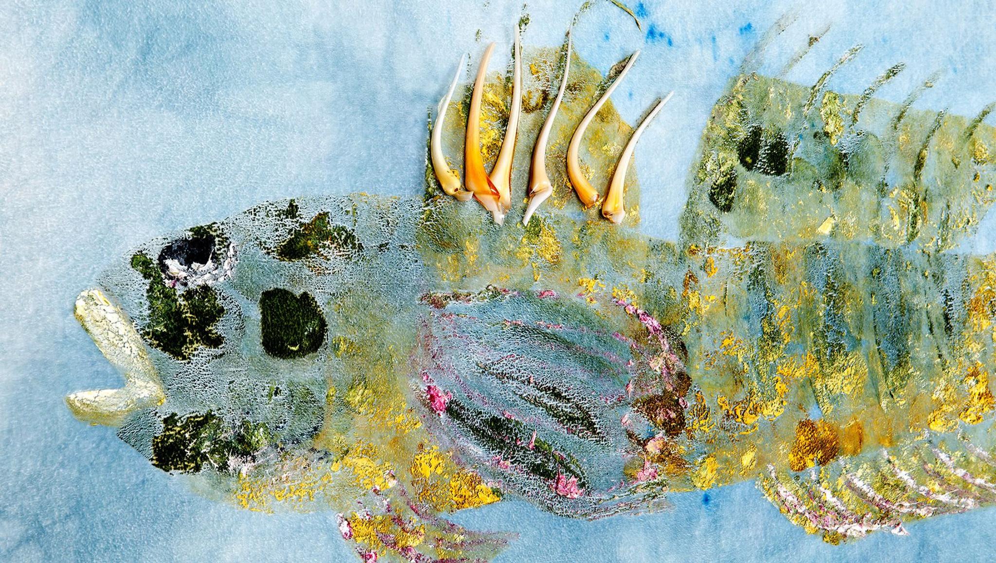 Peinture à la main sur velours par Anna Paola Cibin