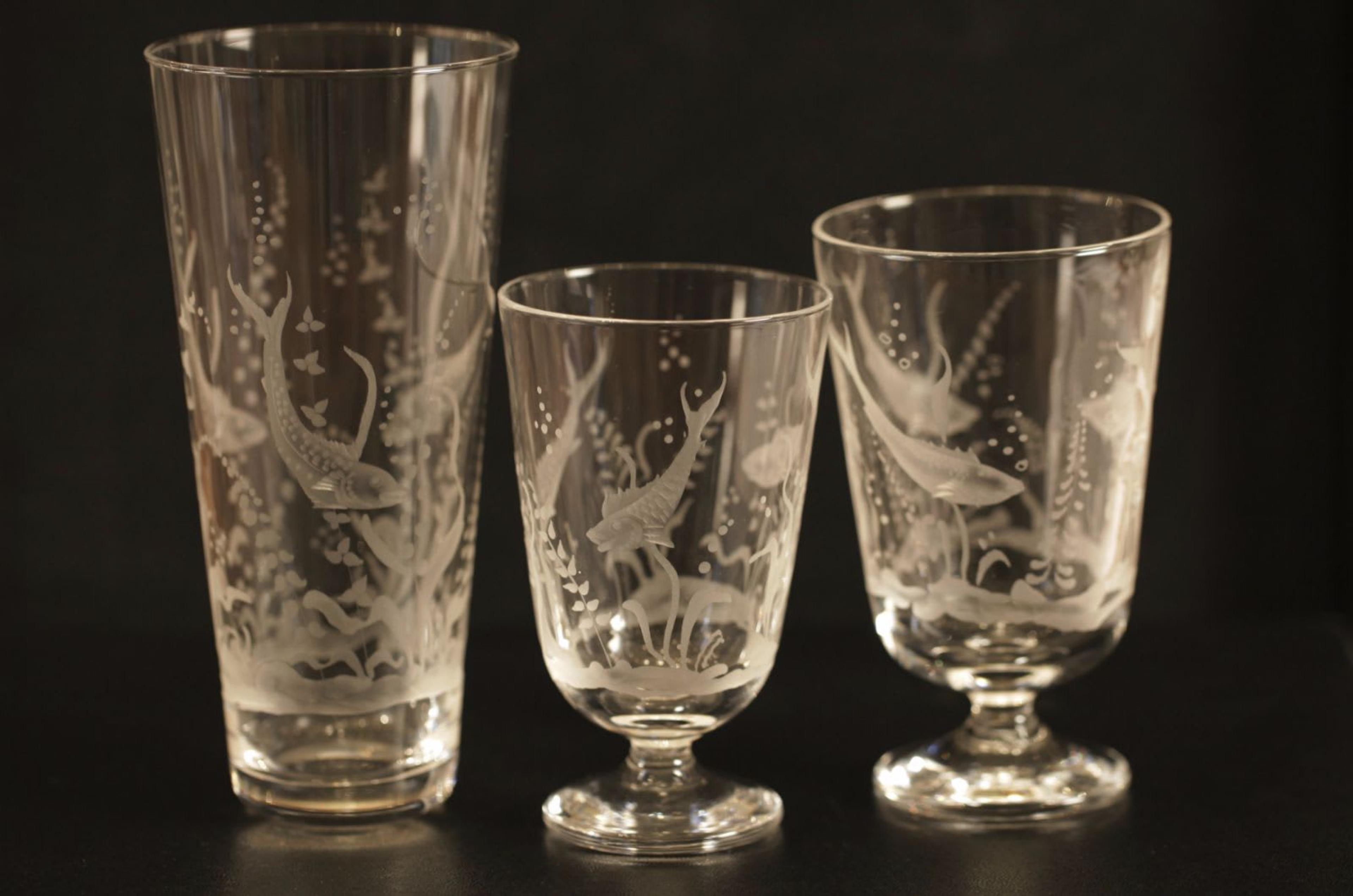 Verres en cristal Ejermann de Moleria Locchi