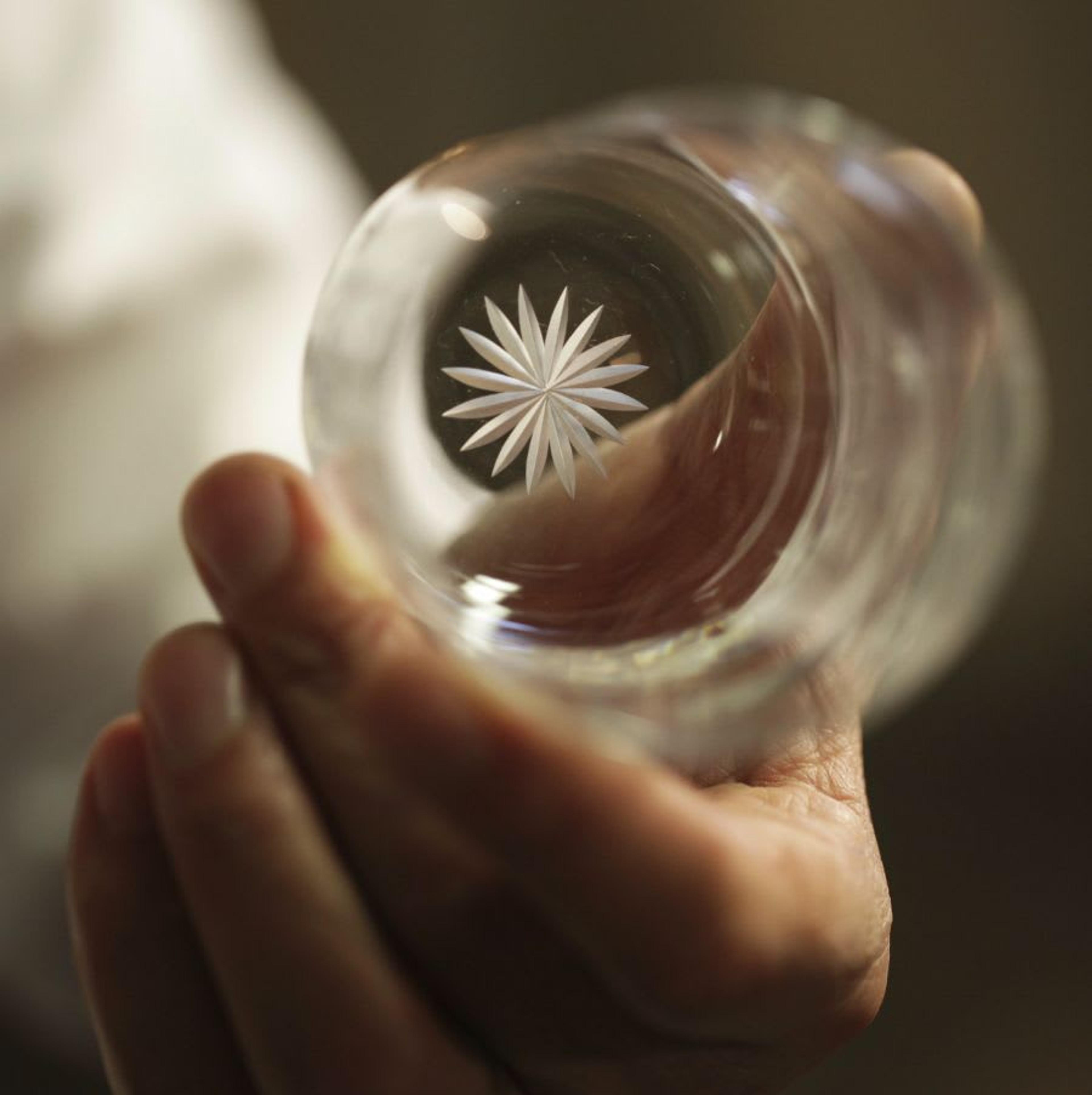 Verre de cristal de Moleria Locchi