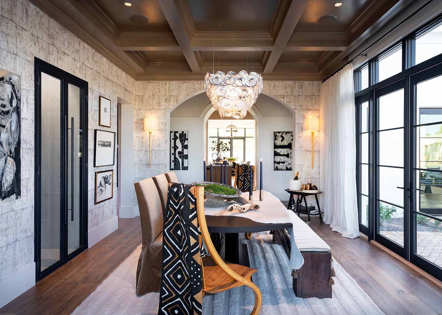 Desert tones bring the outside in for this Paradise Valley dining room