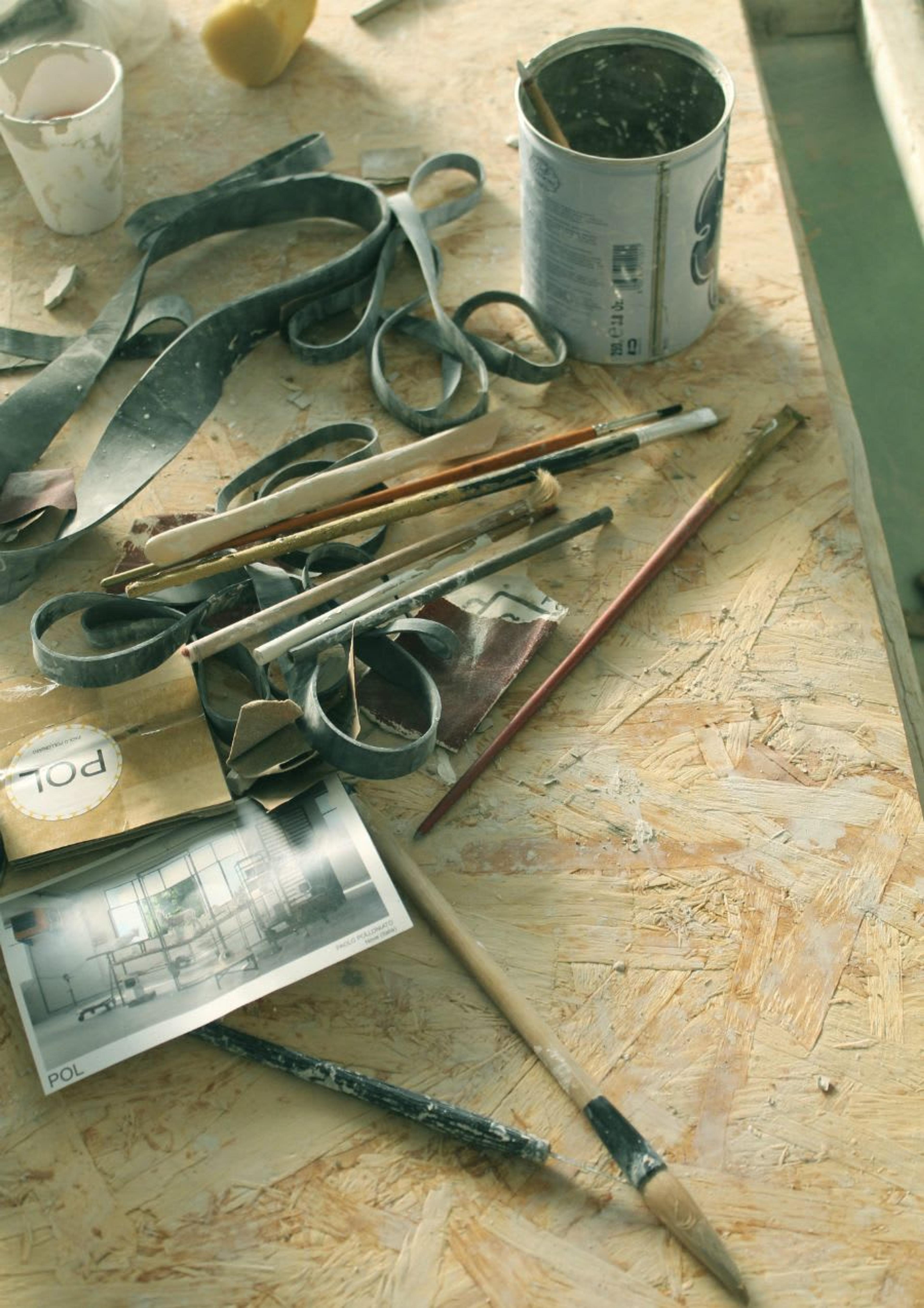 Paolo Polloniato working tools.