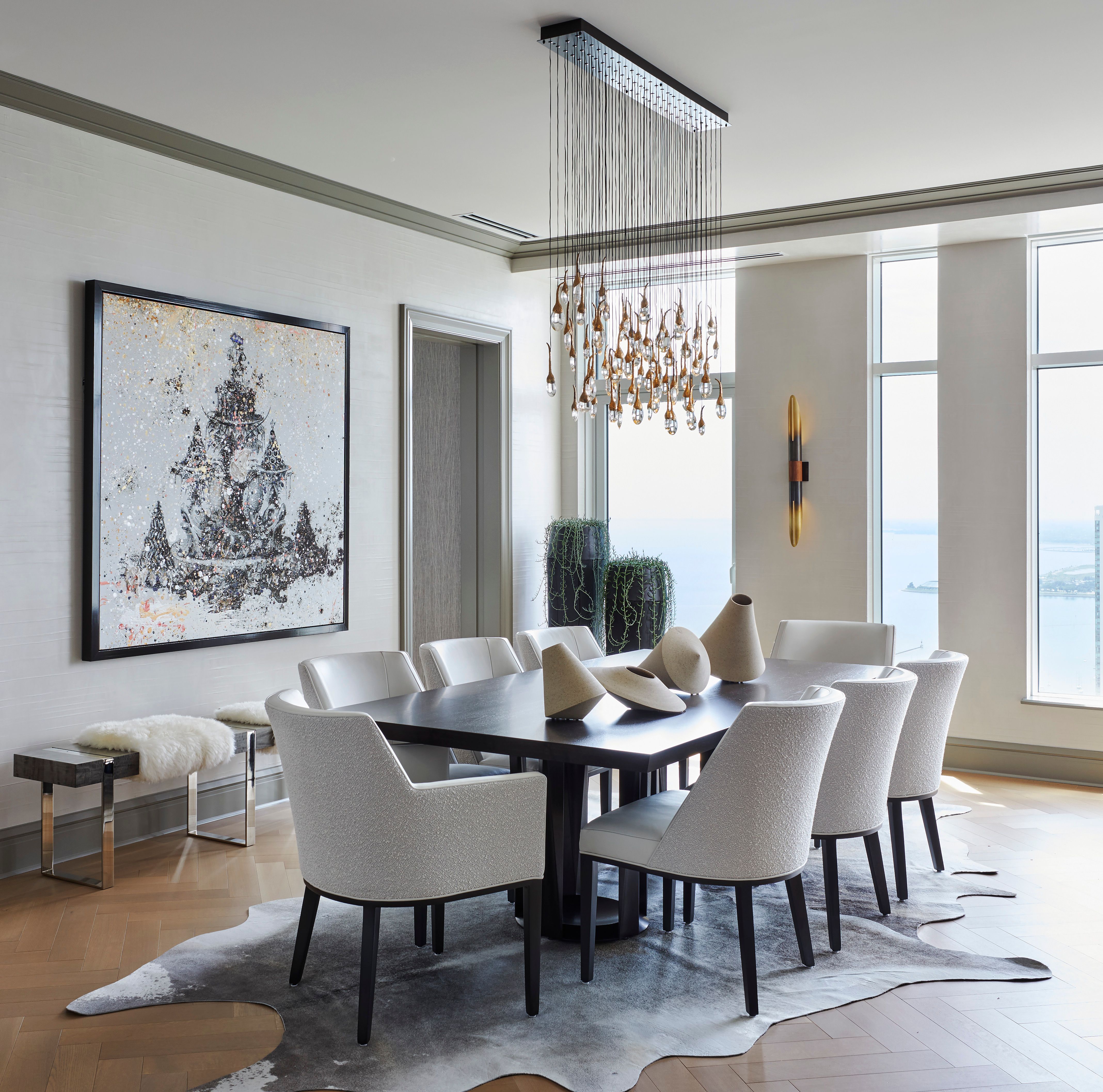 Dining Room - Classical architecture meets modern luxuty living in a Chicago high-rise