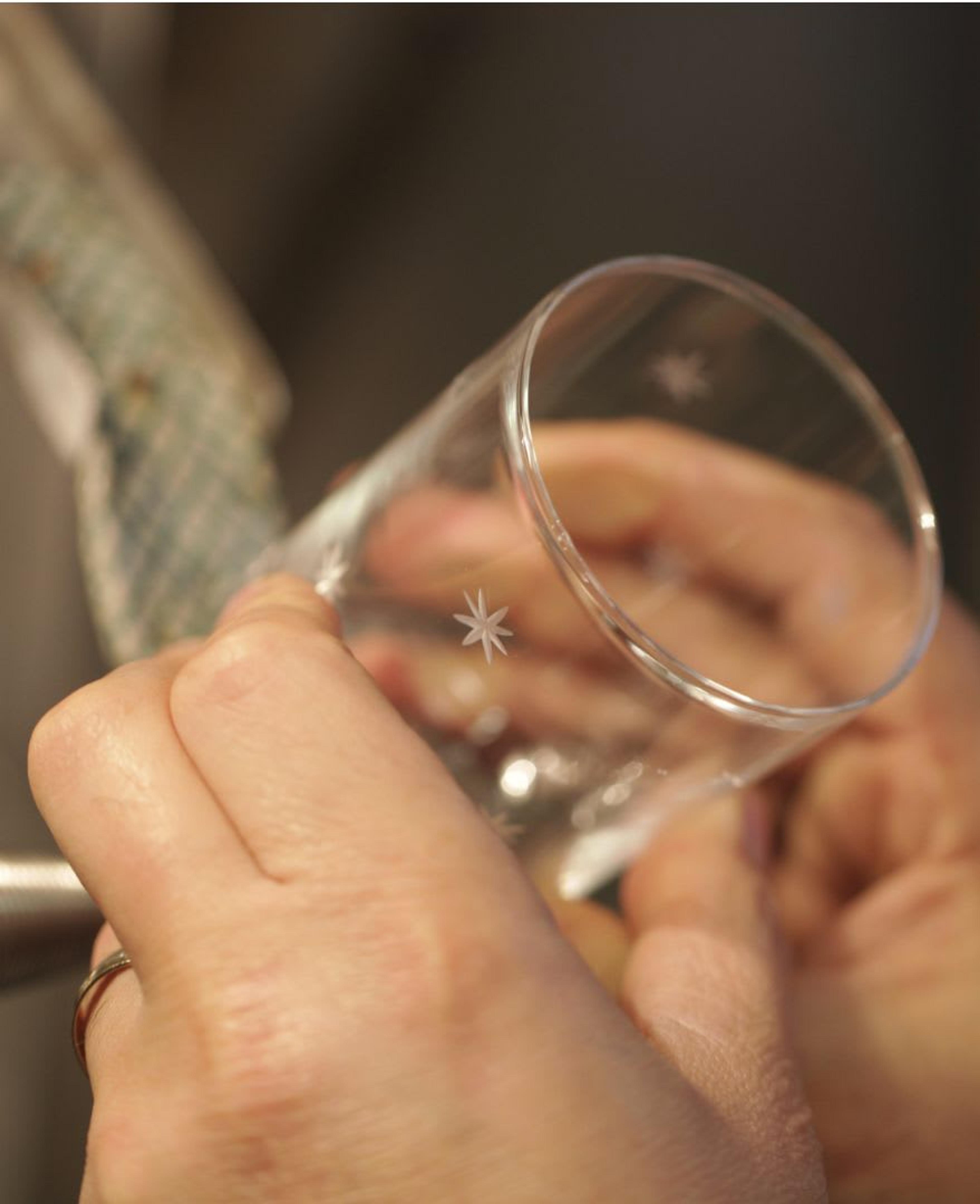 Le verre Moleria Locchi en cours de fabrication