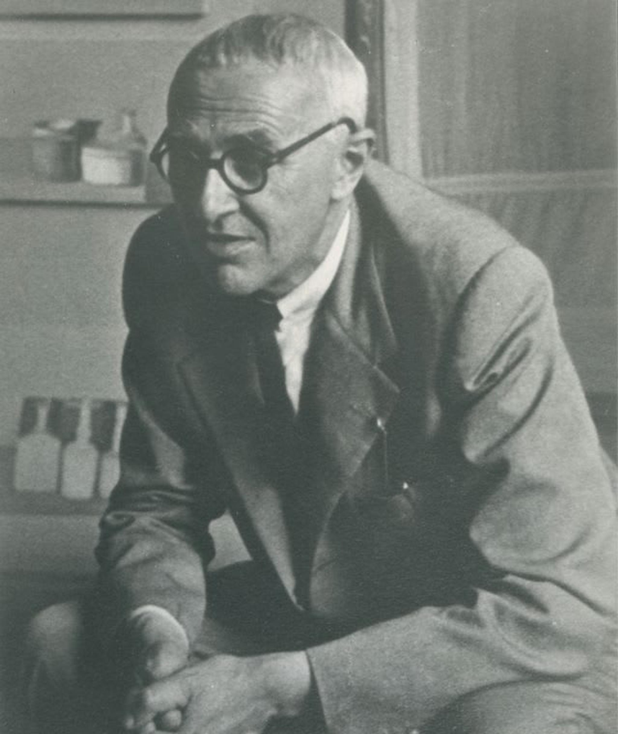 Portrait de Giorgio Morandi réalisé par Leo Lionni