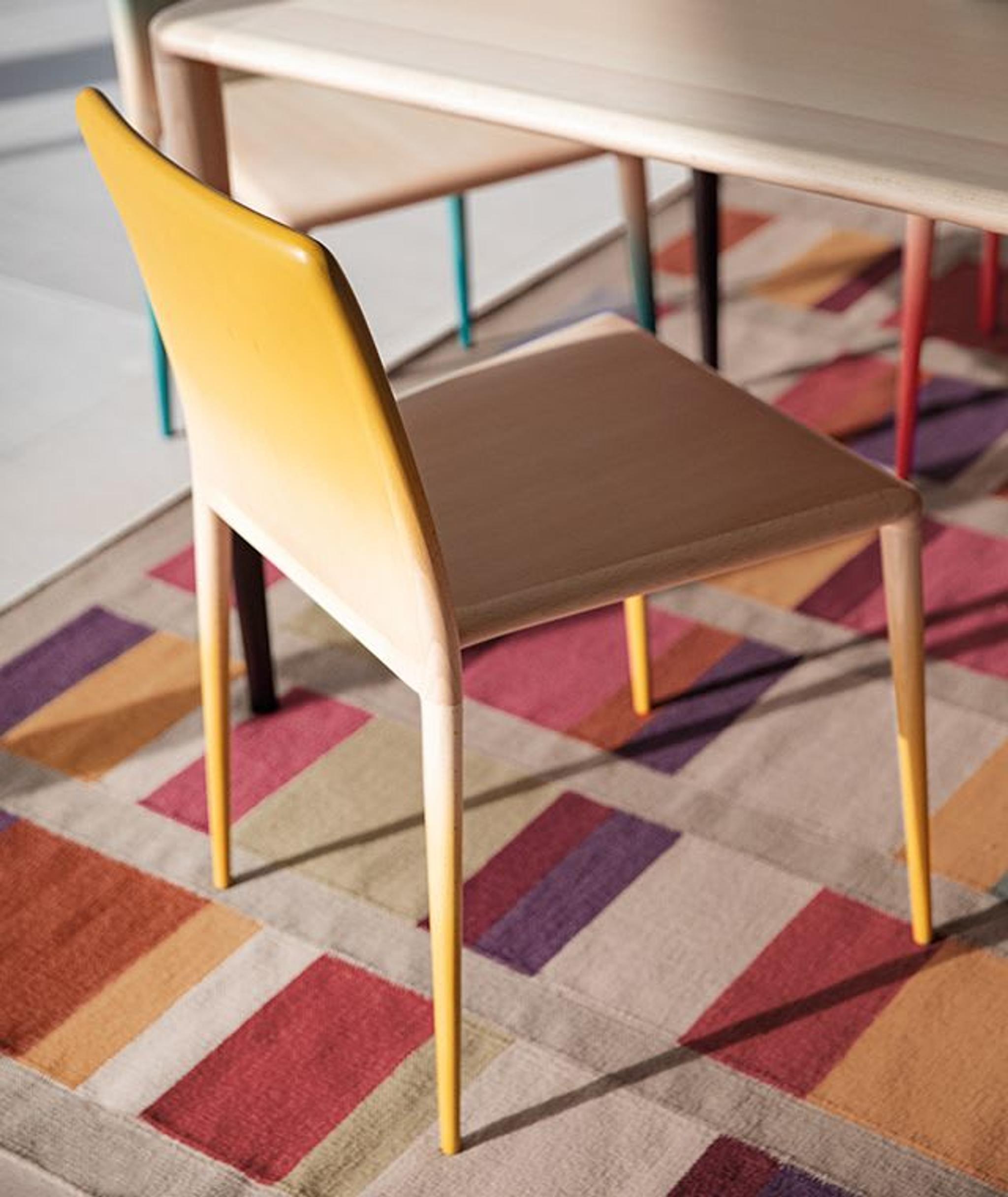 Miss Wood Yellow Chair by Missoni Home Collection