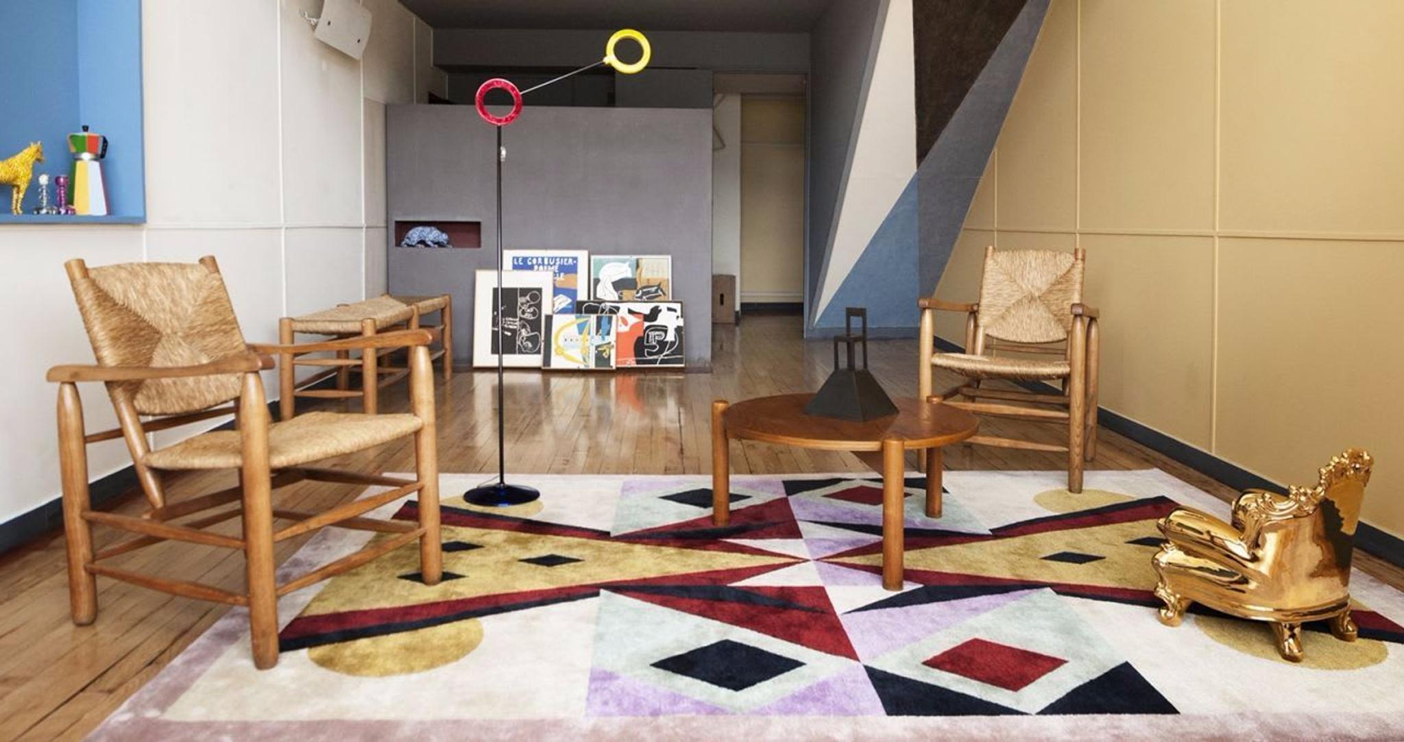 Alessandro Mendini, installazione per l'appartamento N.50 dell'Unité d'Habitation, Le Corbusier, Marsiglia, 2016. Crediti Philippe Savoir & FONDATION LE CORBUSIER/ ADAGP