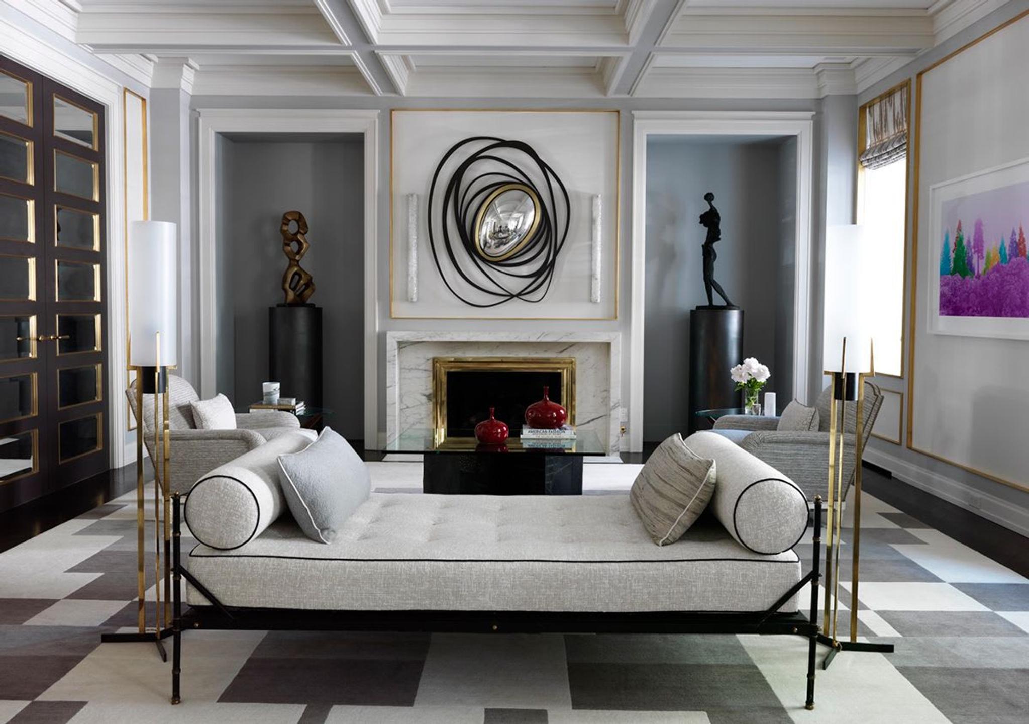 5th Avenue New York apartment living room by Jean-Louis Deniot. Photo by Jonny Valiant