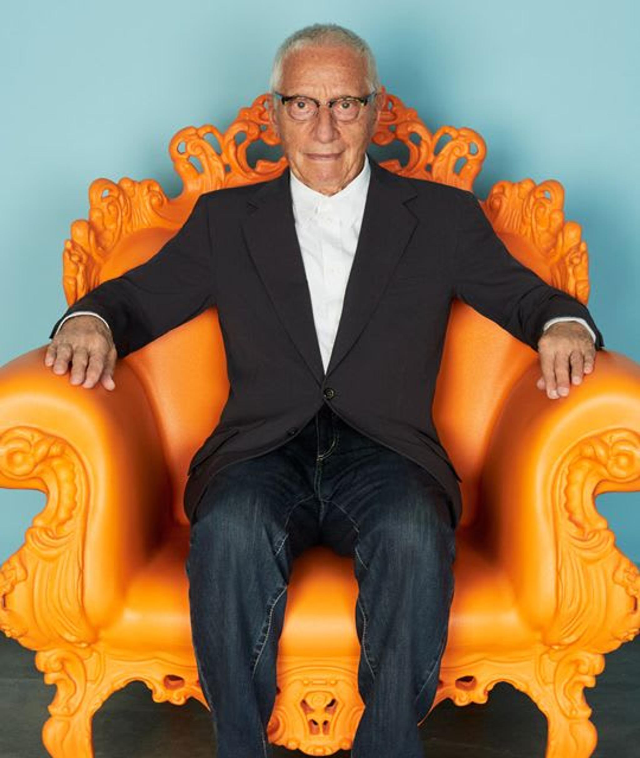 Alessandro Mendini portrait credits Carlo Lavatori