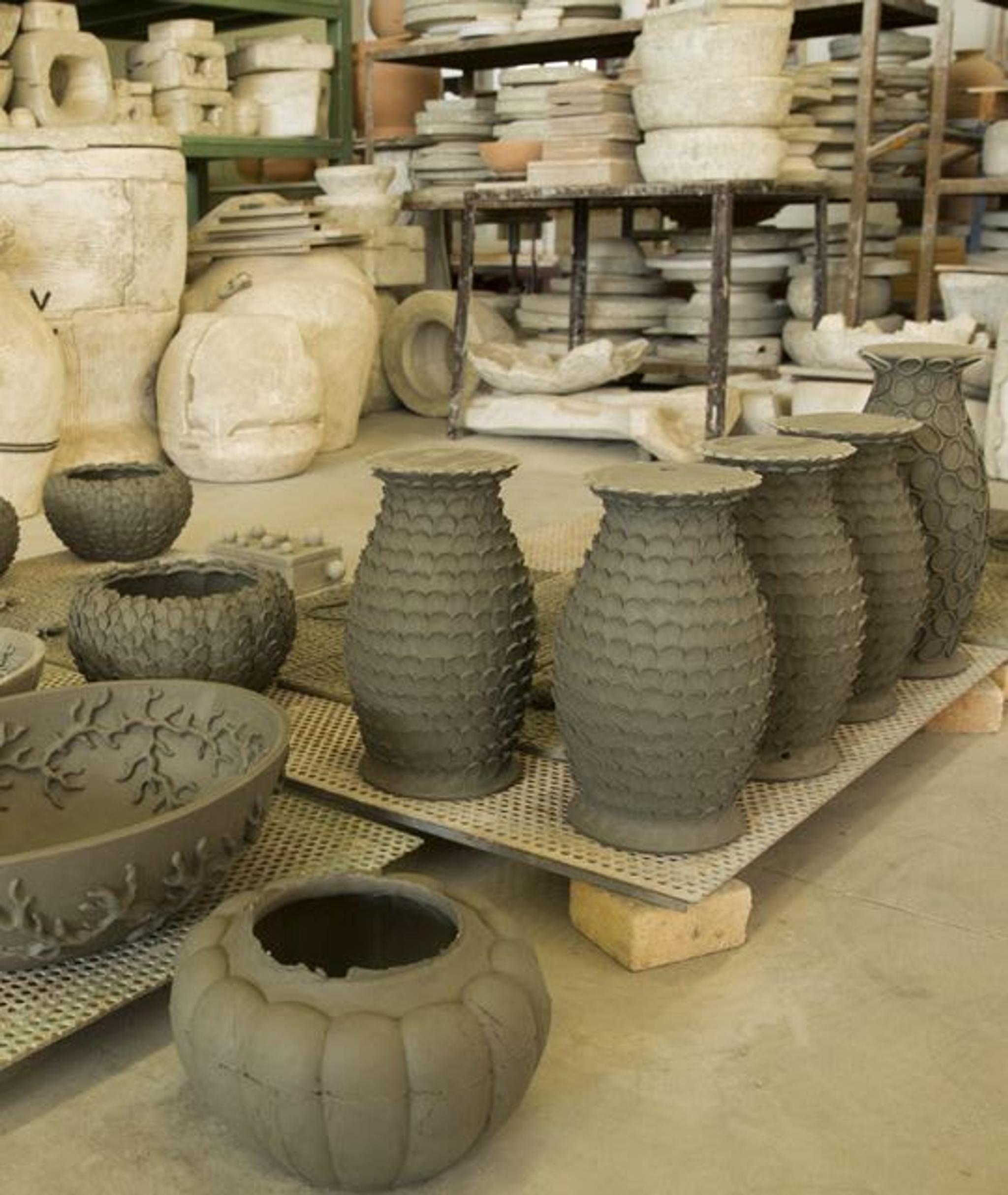 Interior del taller de cerámica ND Dolfi Montelupo