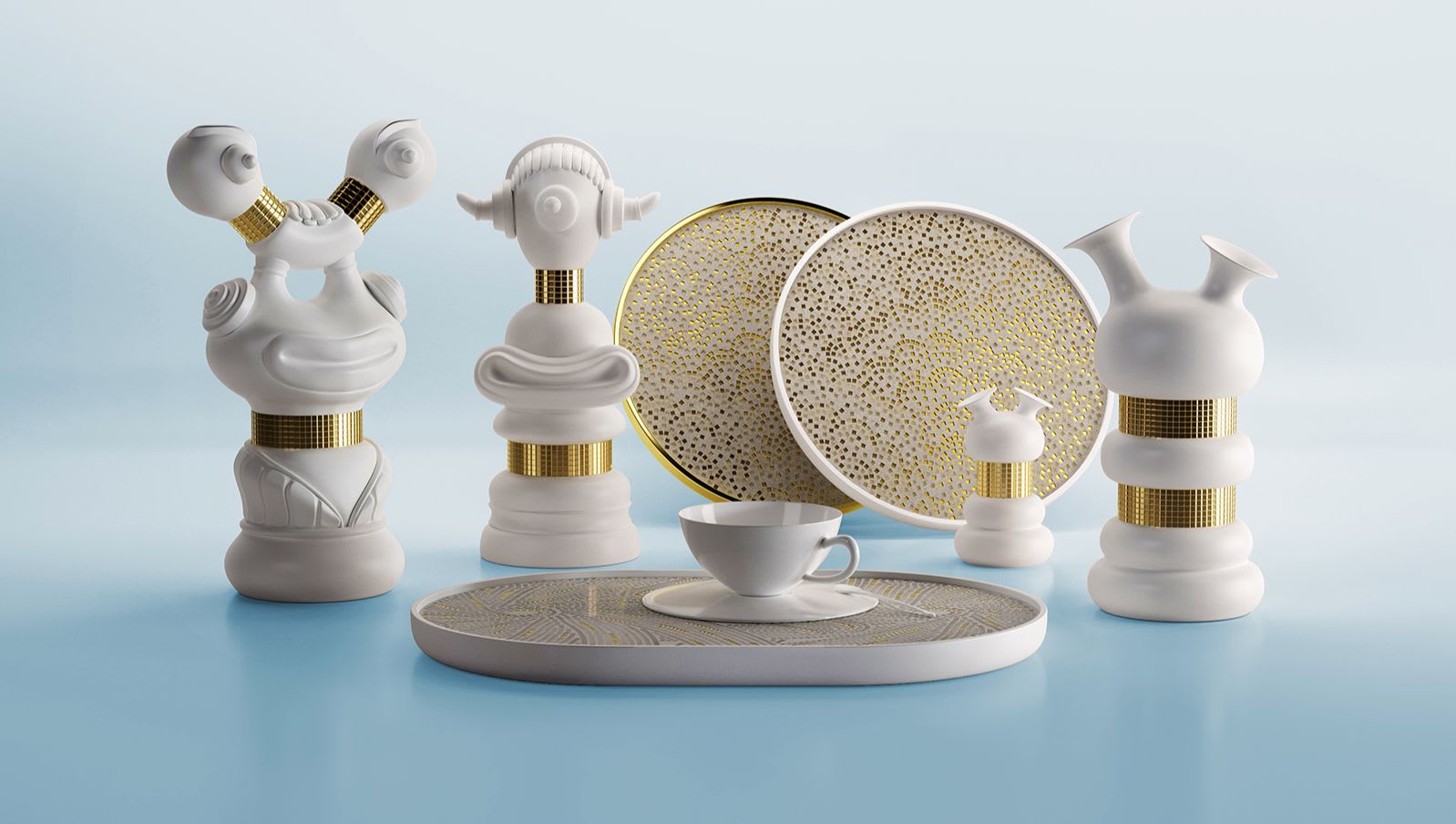 Supreme a mendini milano プレートセット Supreme a mendini milano プレートセット SUPREME ALESSANDRO