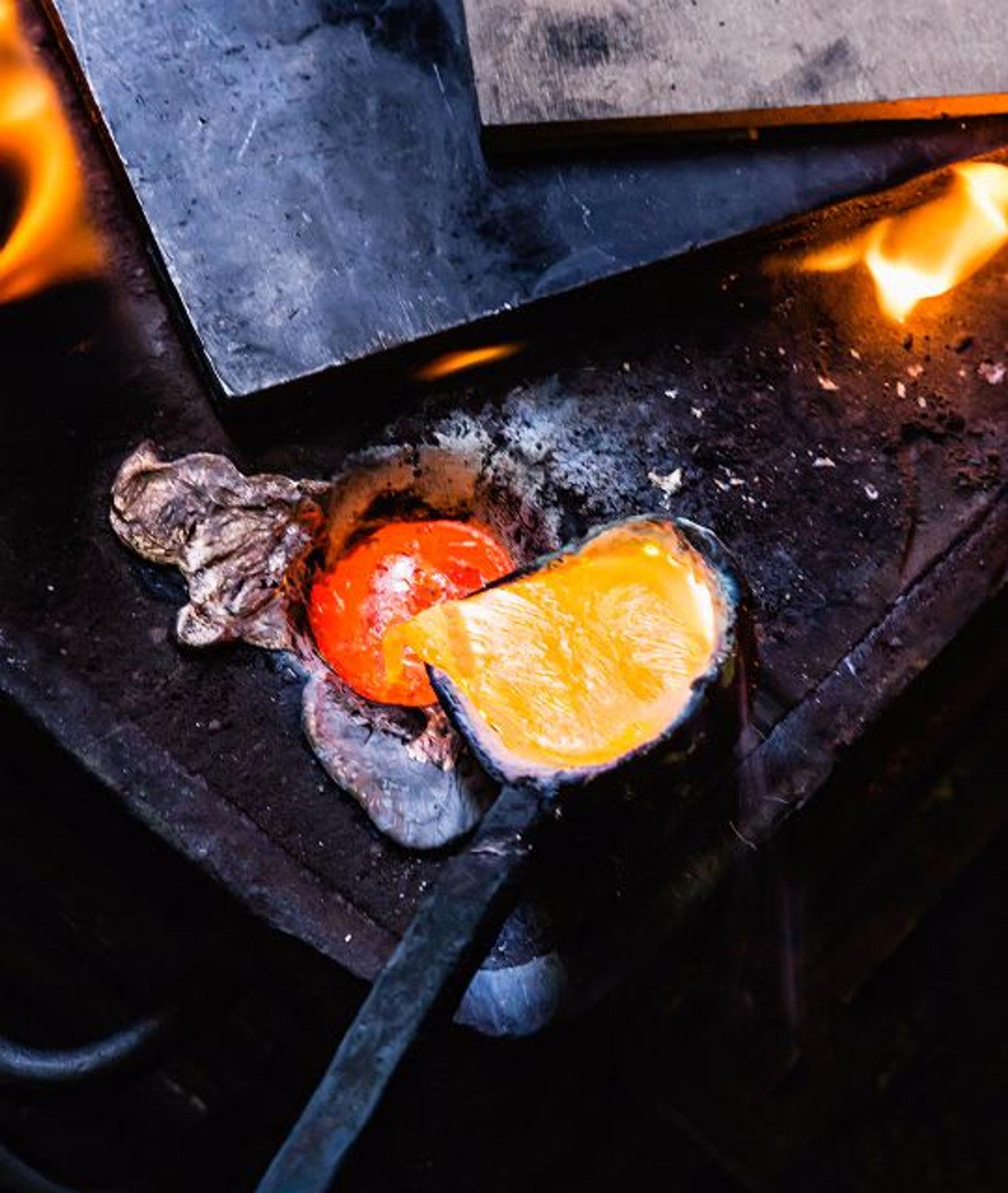 Forging metal in Gianluca Pacchioni's Milan-based workshop