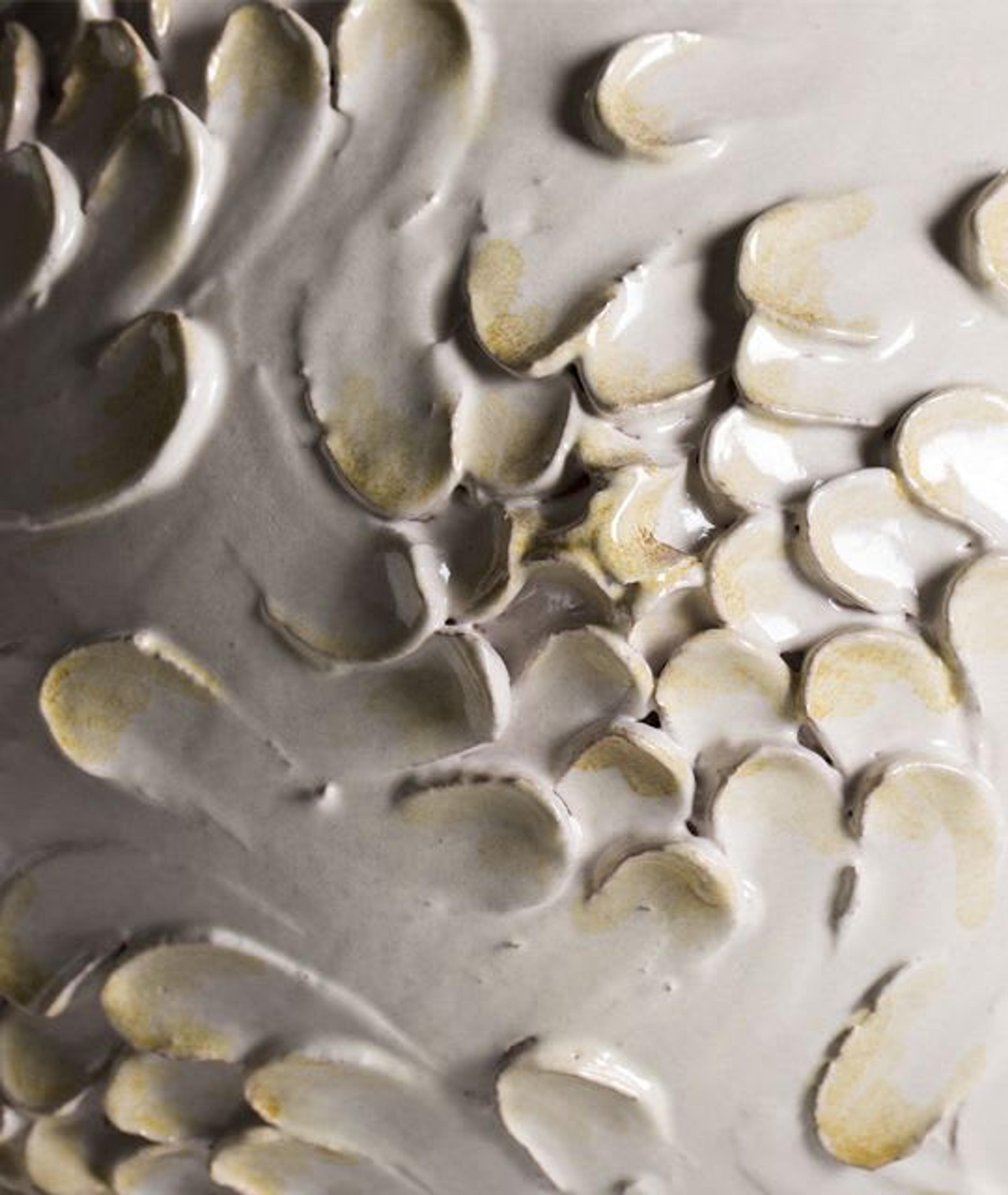 Detail of Soriale Maiolica Vase by ceramist ND Dolfi