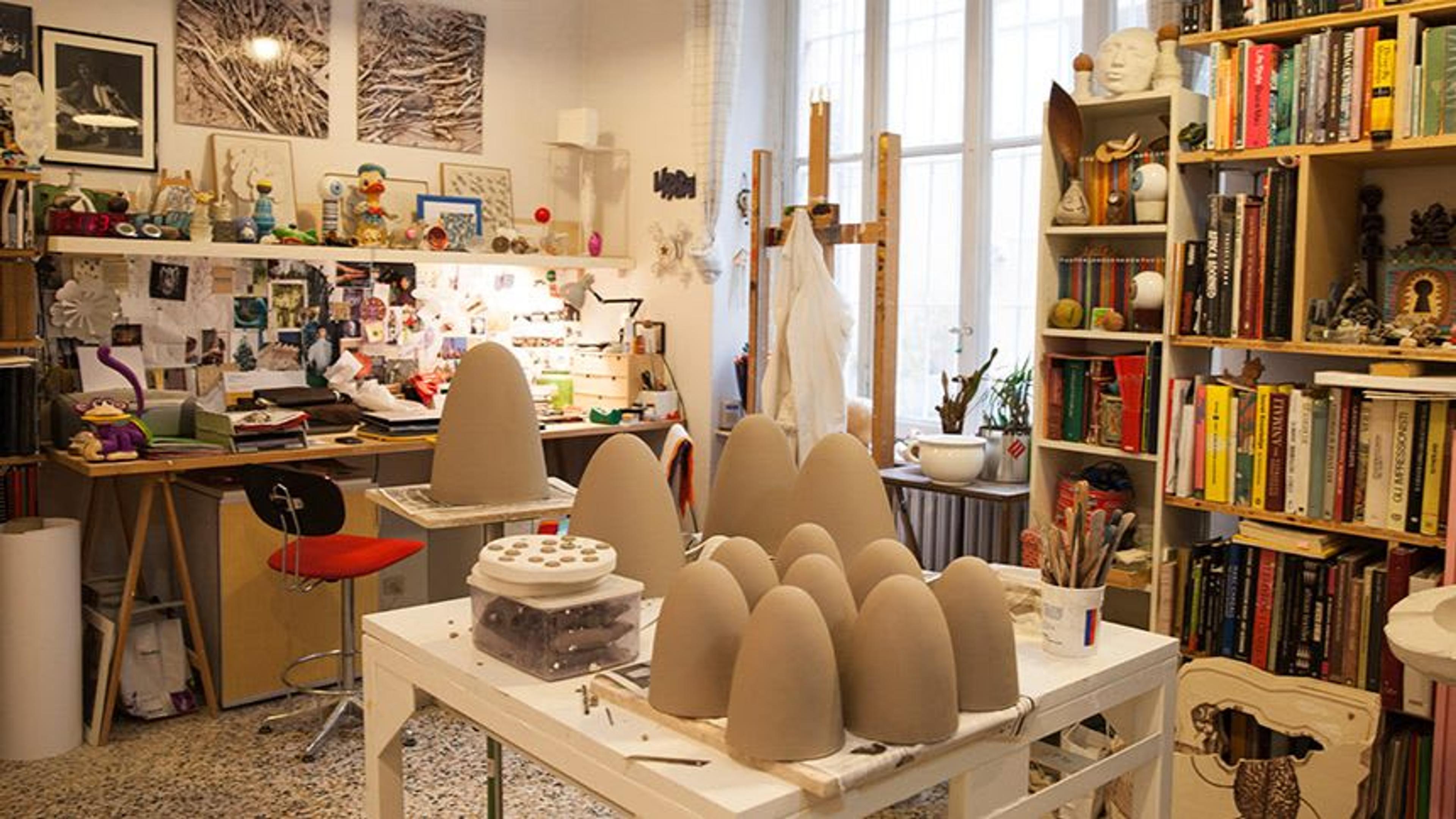 Cambi's studio in Milan - Credits Gil Gilbert