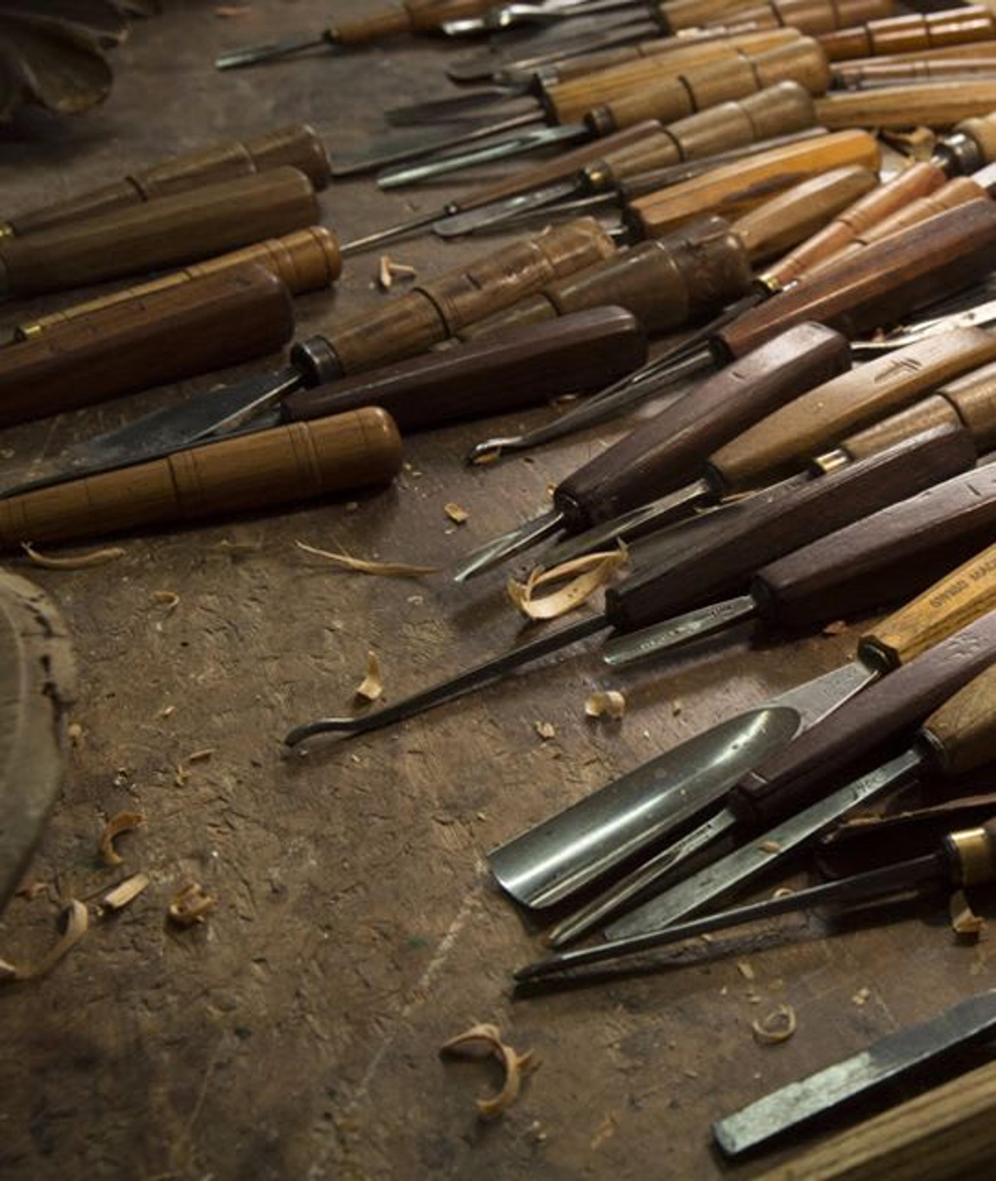 Tools used for woodworking.