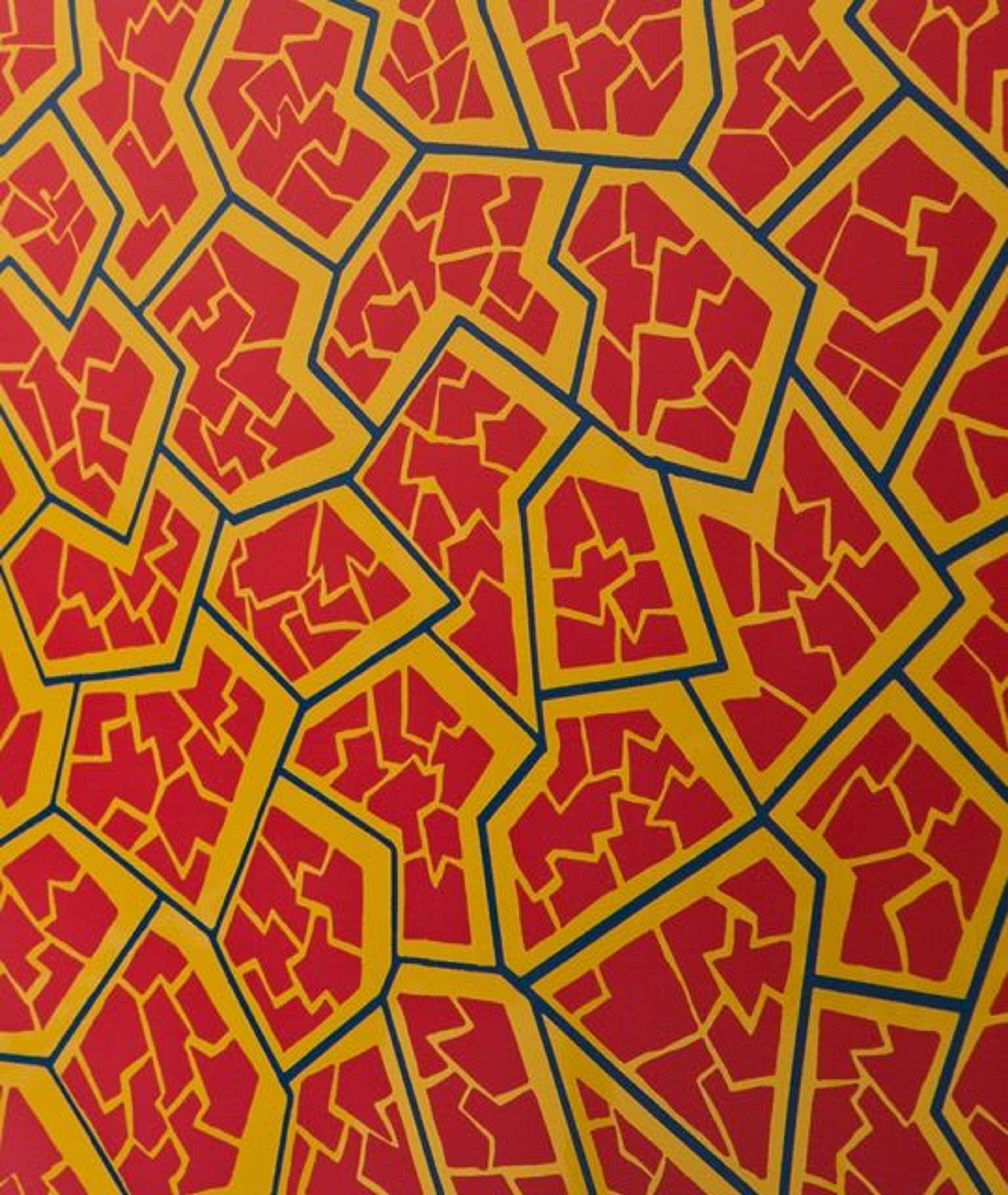 Pattern of the stunning D'Antibes Display Cabinet by George Sowden for Memphis Milano