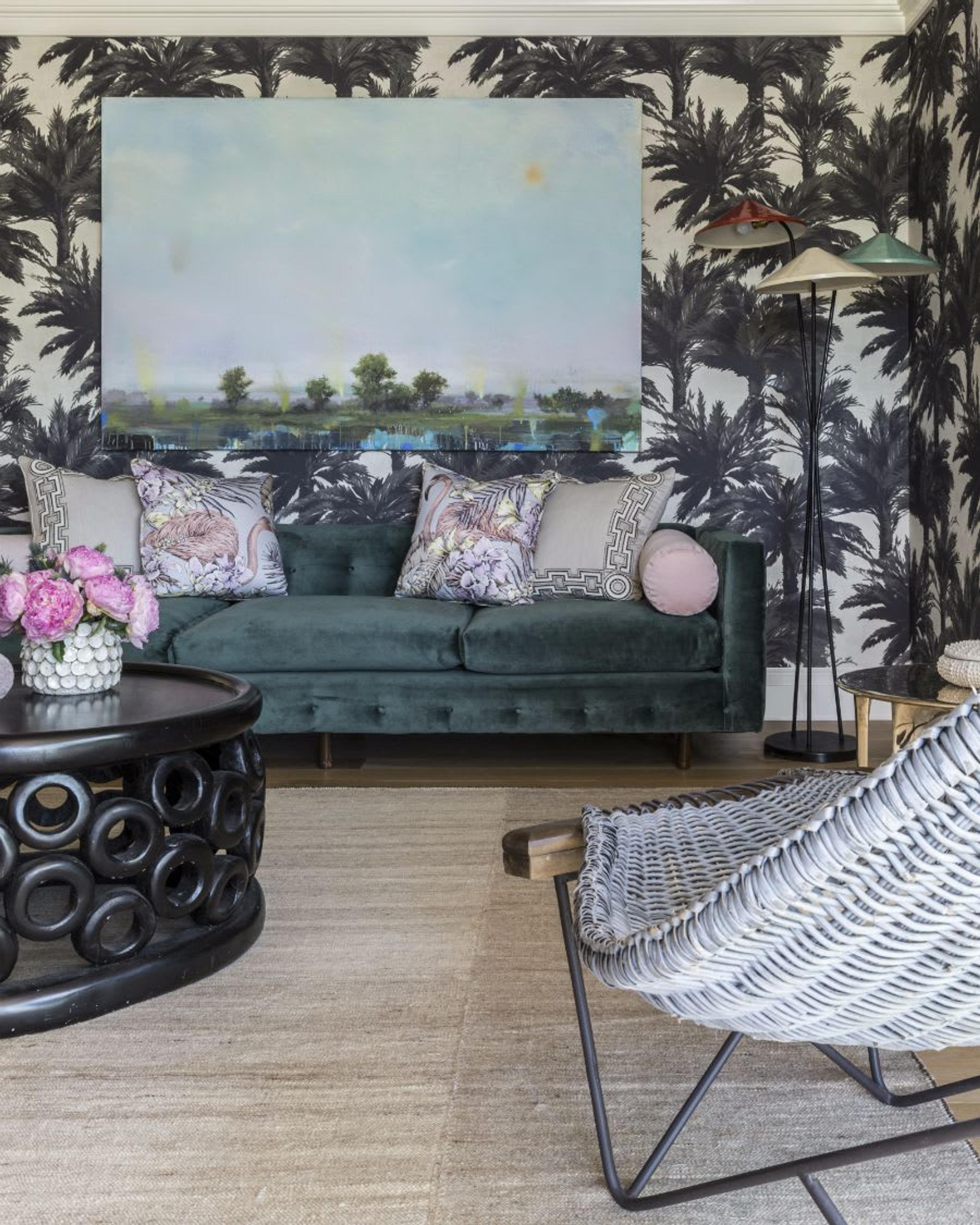 Details of the Palm Sunday Room for Holiday House Hamptons