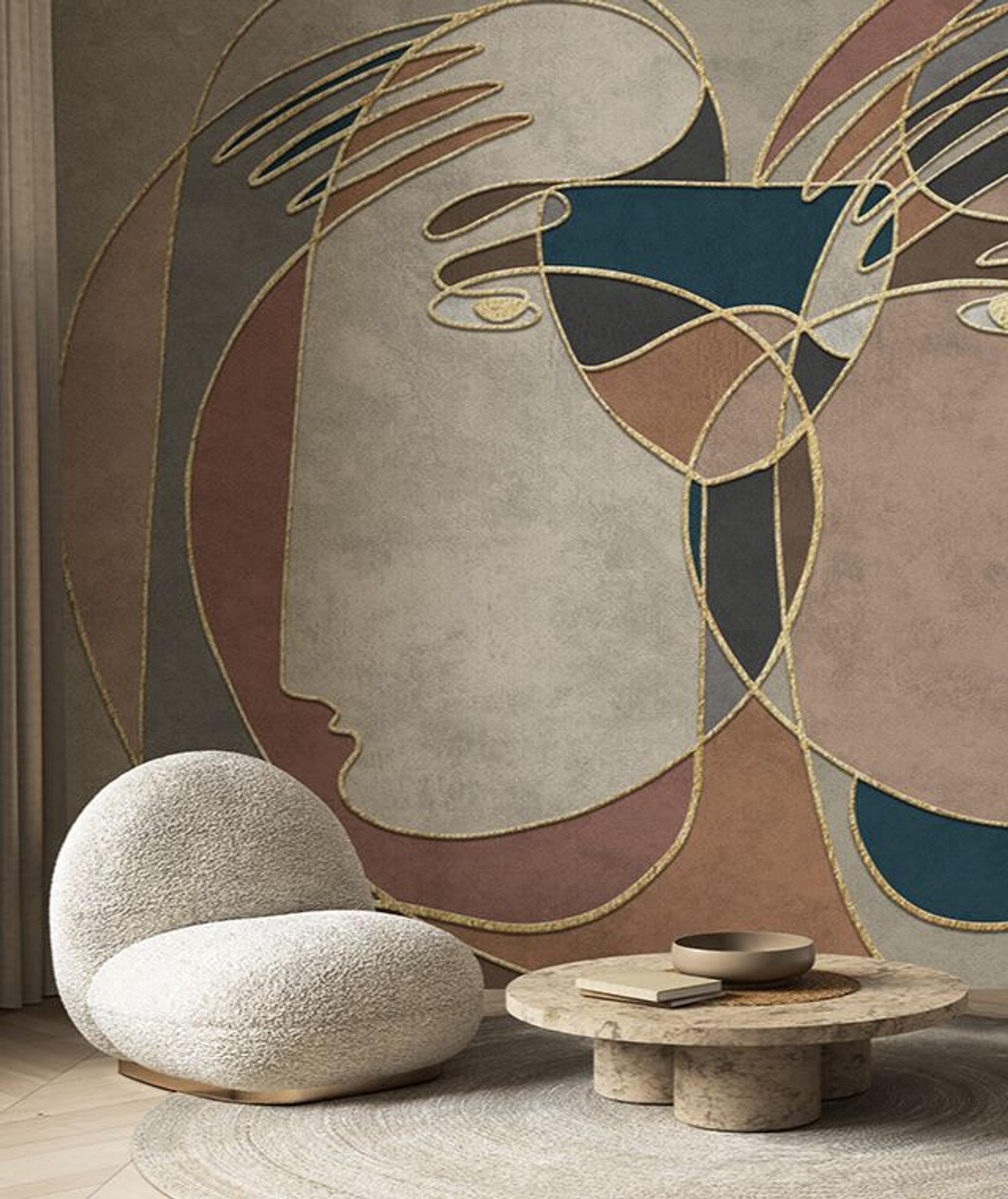 Innerline 102 Textured Wallpaper - Affreschi & Affreschi