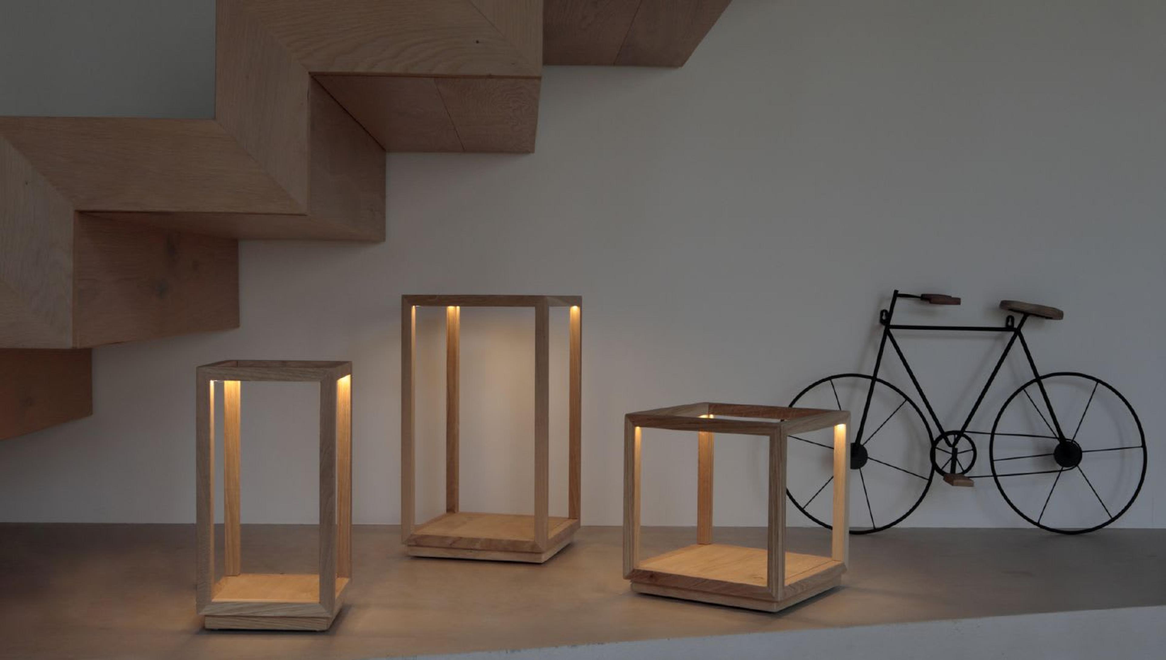 Lantern Box Table Lamp by Deodara