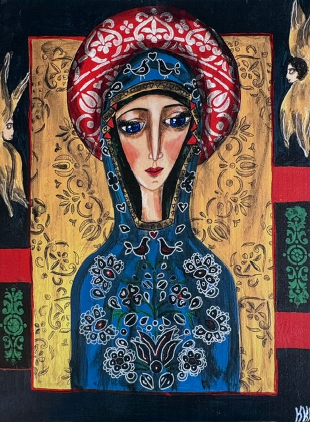 Madonna na złotym tle