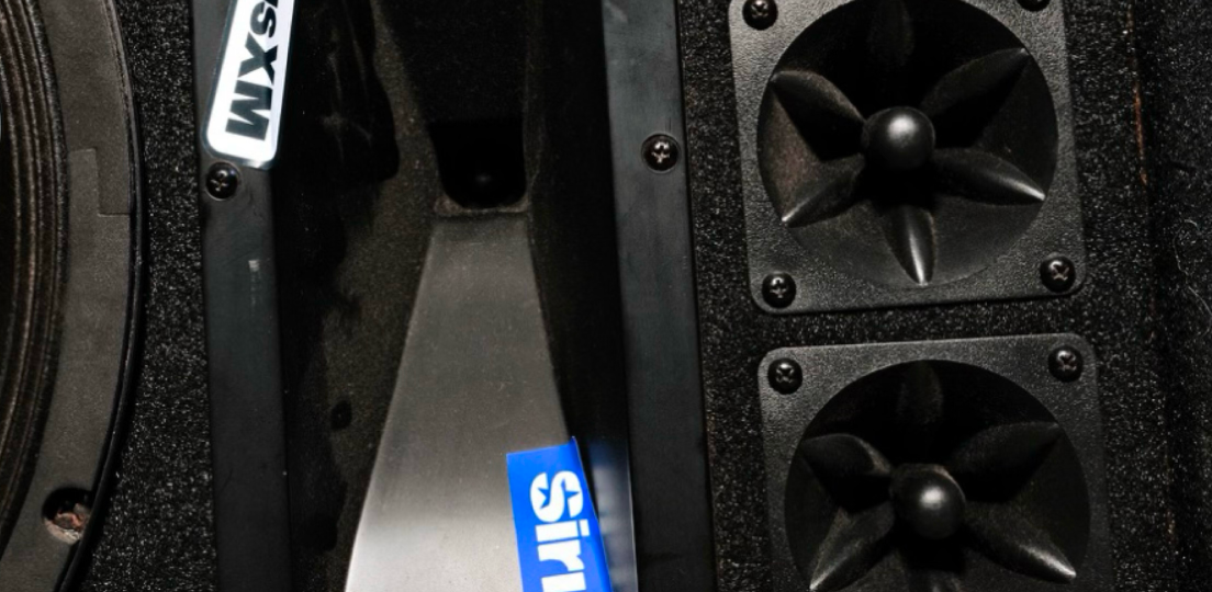 SiriusXM speakers close up