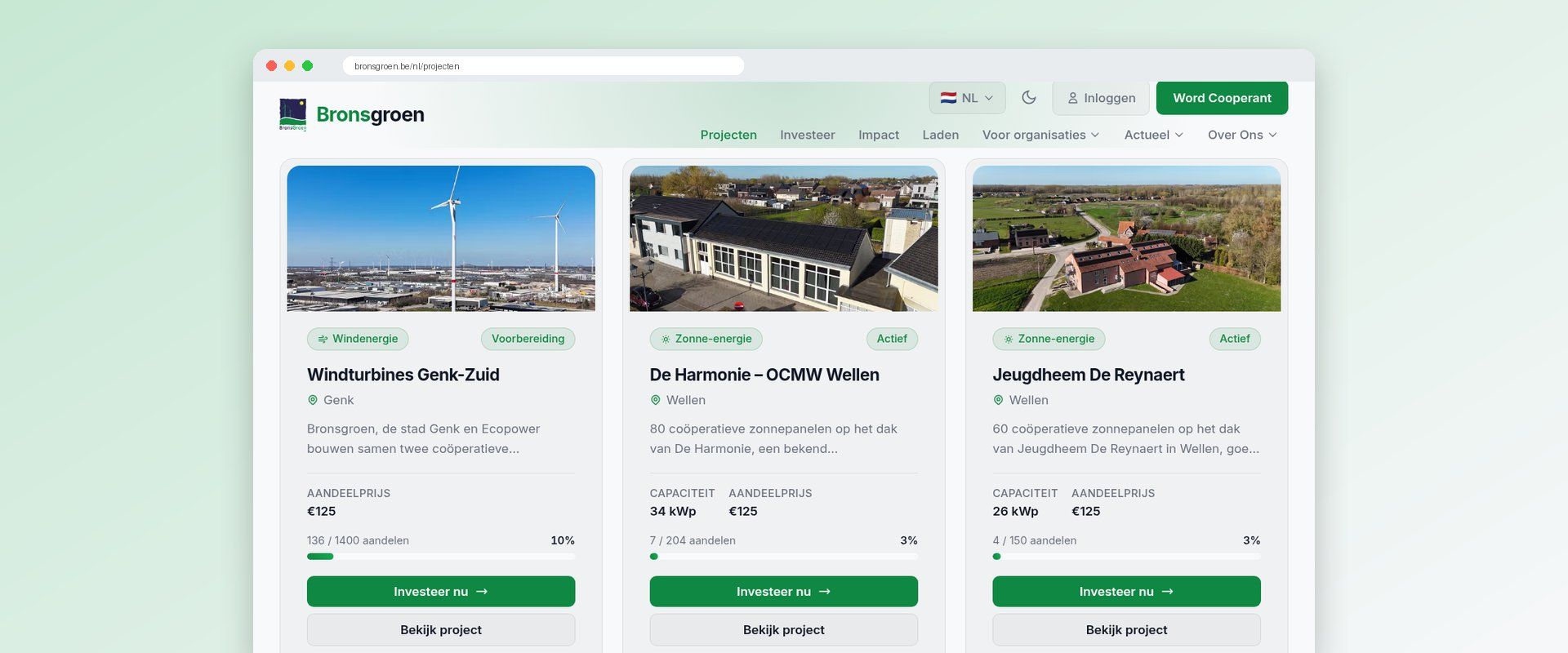Bronsgroen lanceert nieuwe website en persoonlijk coöperantendashboard