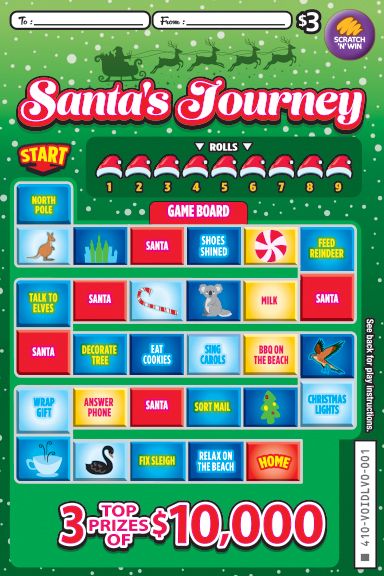 $3 Santa's Journey front ticket preview