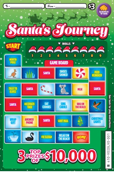 $3 Santa's Journey front ticket preview