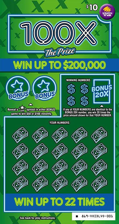$10 100X The Prize front ticket preview
