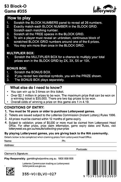 Block-O back ticket preview