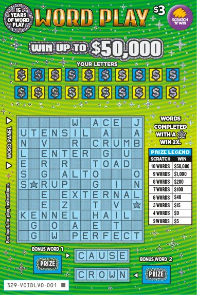 Word Play front ticket preview