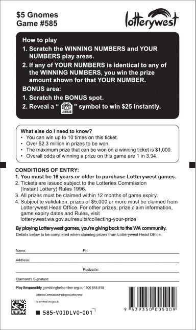 $5 Gnomes front ticket preview