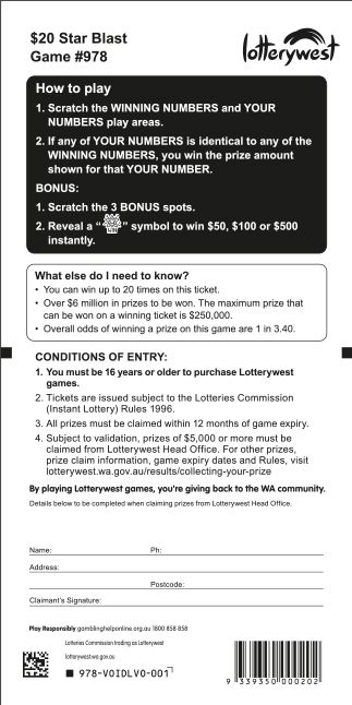 Star Blast back ticket preview