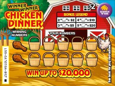 Winner Winner Chicken Dinner front ticket preview