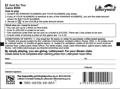 Just For You back ticket preview