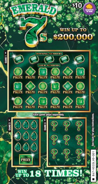 Emerald 7s front ticket preview