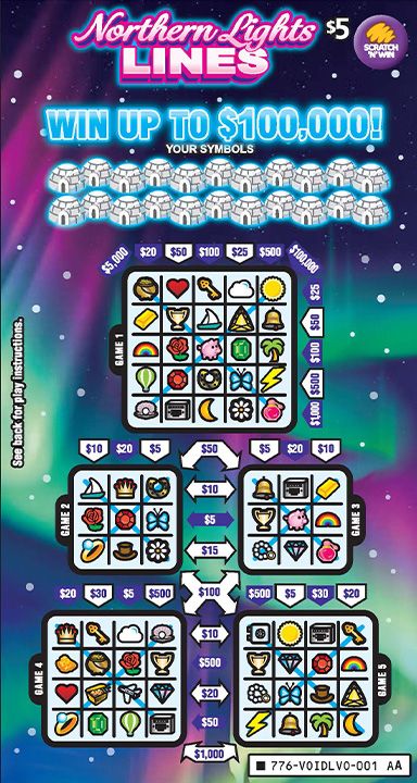 $5 Northern Lights Lines front ticket preview