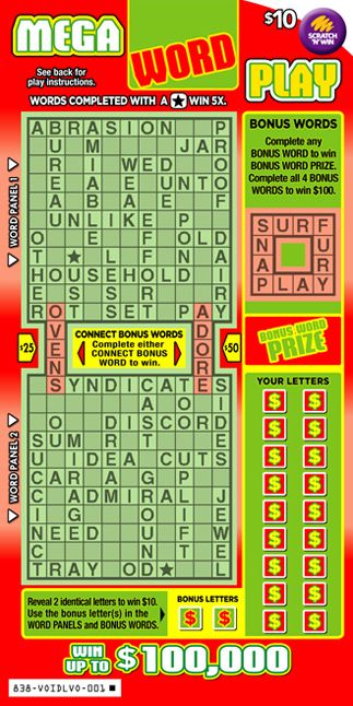 Mega Word Play front ticket preview
