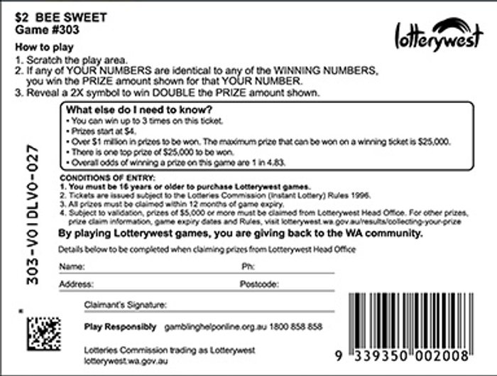 $2 Bee Sweet back ticket preview