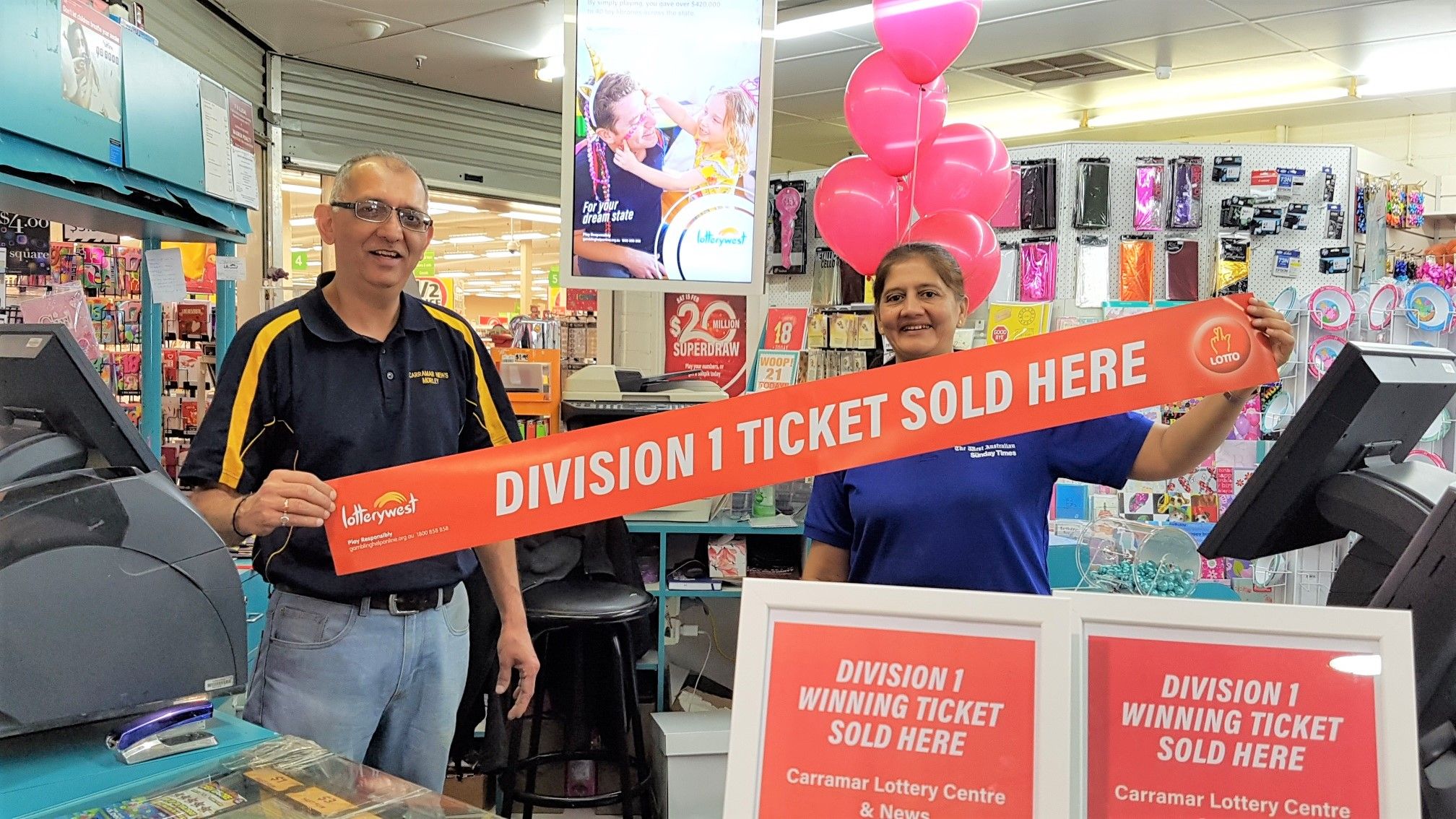 Milan and Tina celebrating their second Saturday Lotto Division One in a row